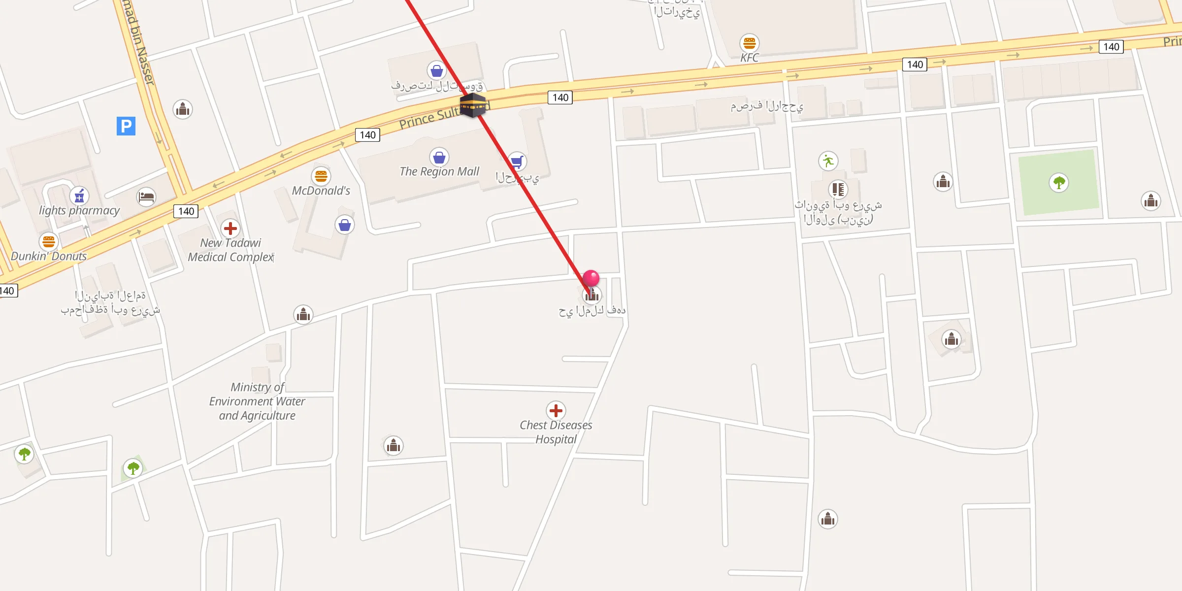 Carte de localisation : حي الملك فهد