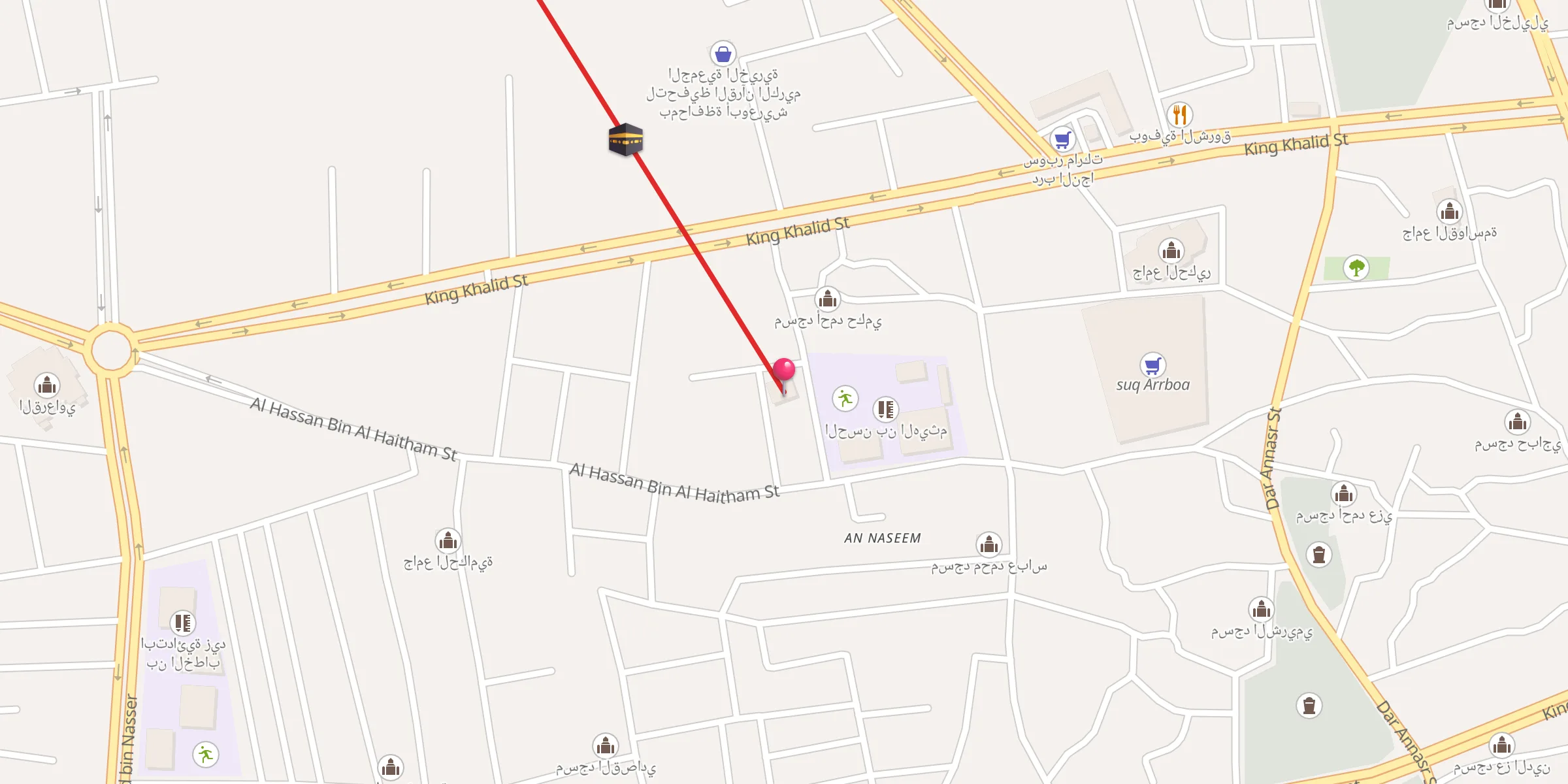 Carte de localisation : مسجد المزيد