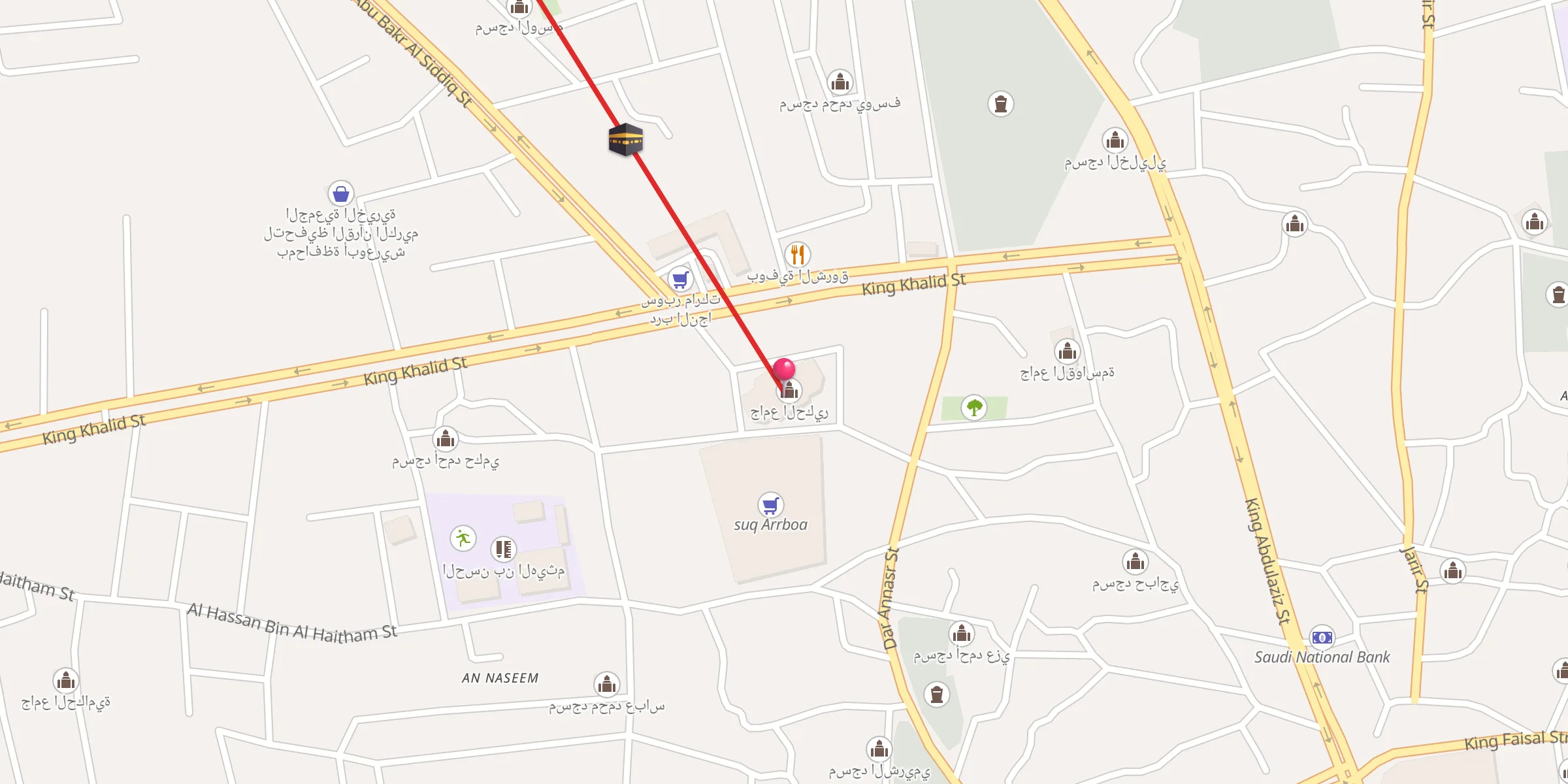 Carte de localisation : جامع الحكير
