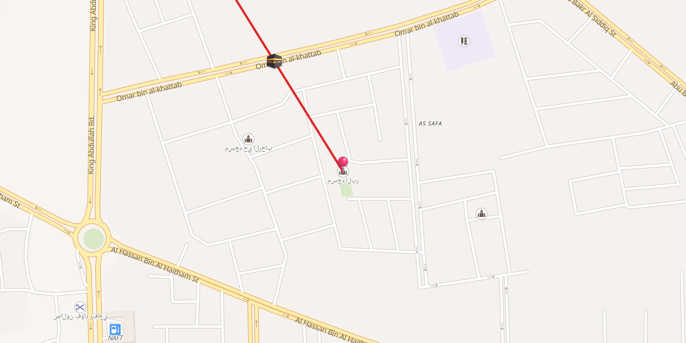 Carte de localisation : مسجد البر
