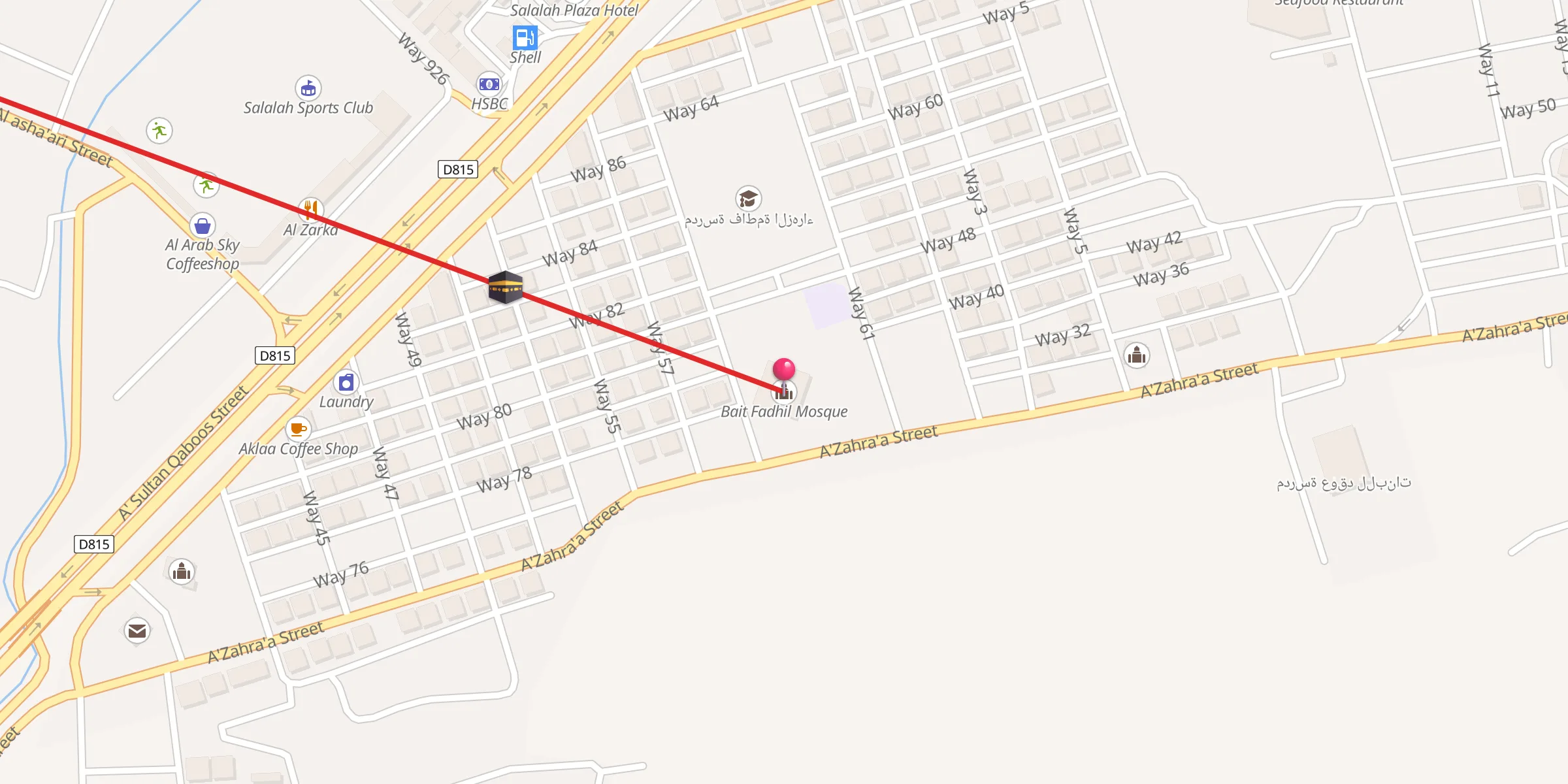 Carte de localisation : جامع بيت فاضل