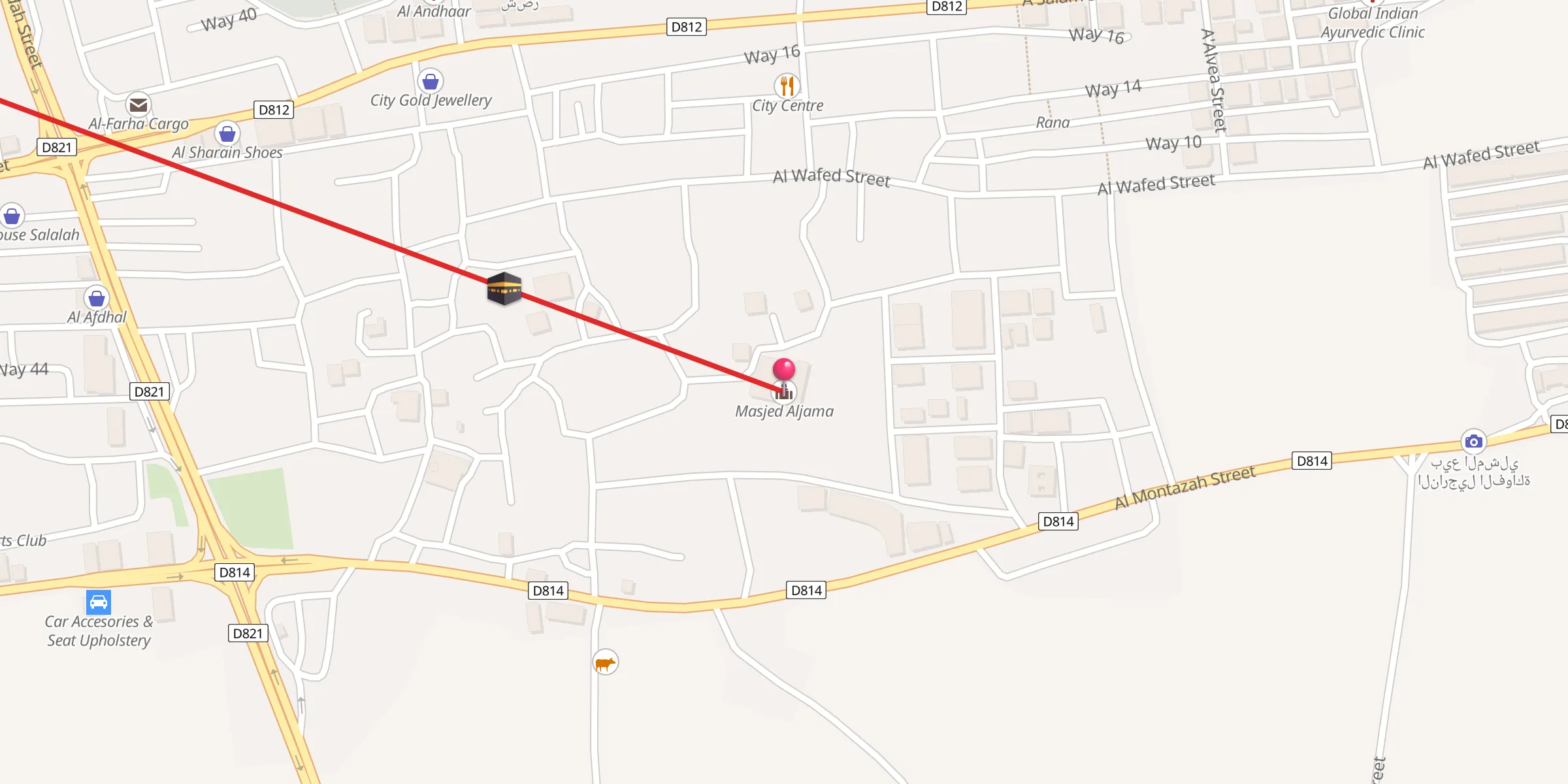 Carte de localisation : جامع عقيل