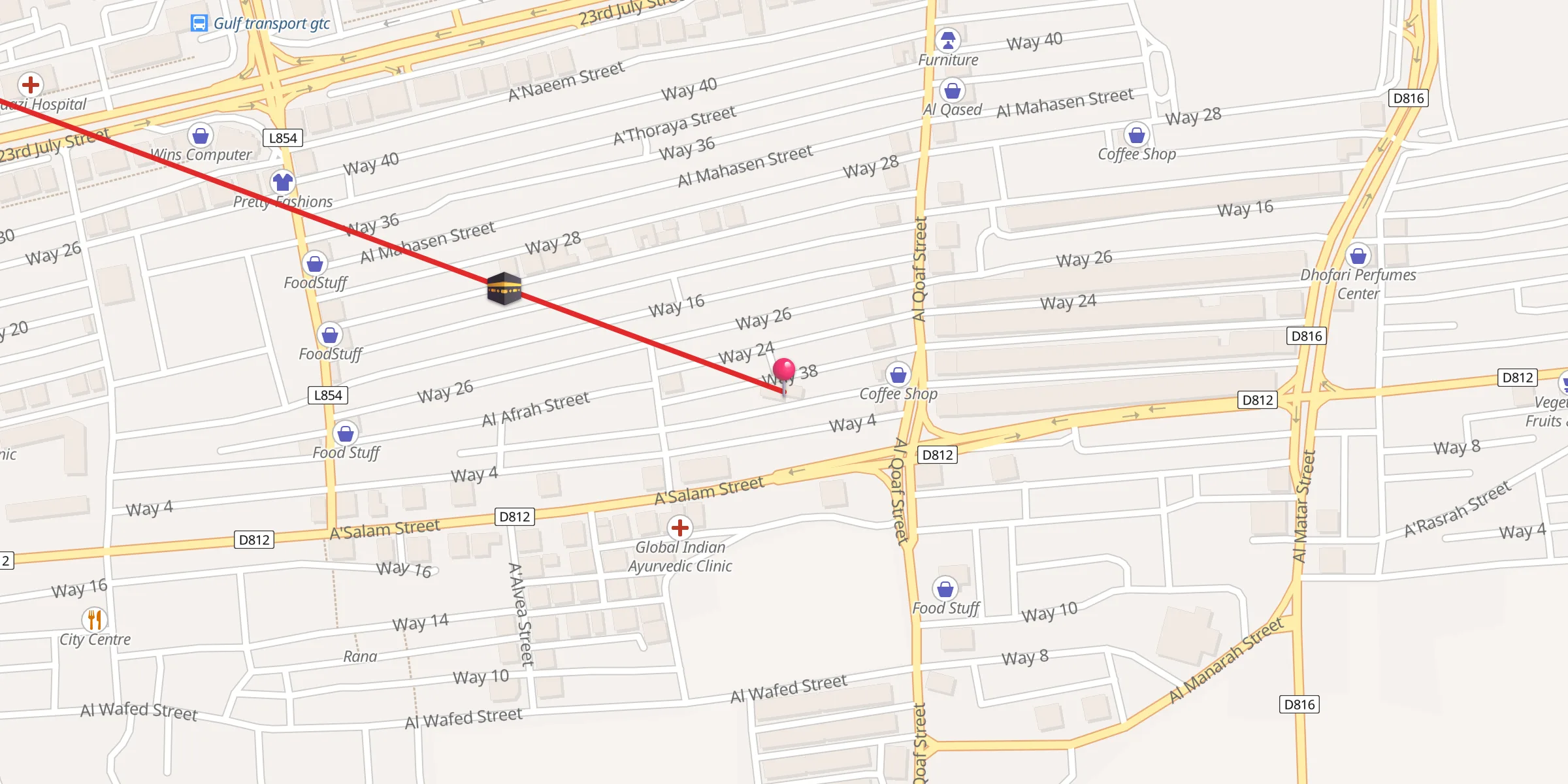 Carte de localisation : Mosque Sheikh Ahmed bin Issa Al-Maashani