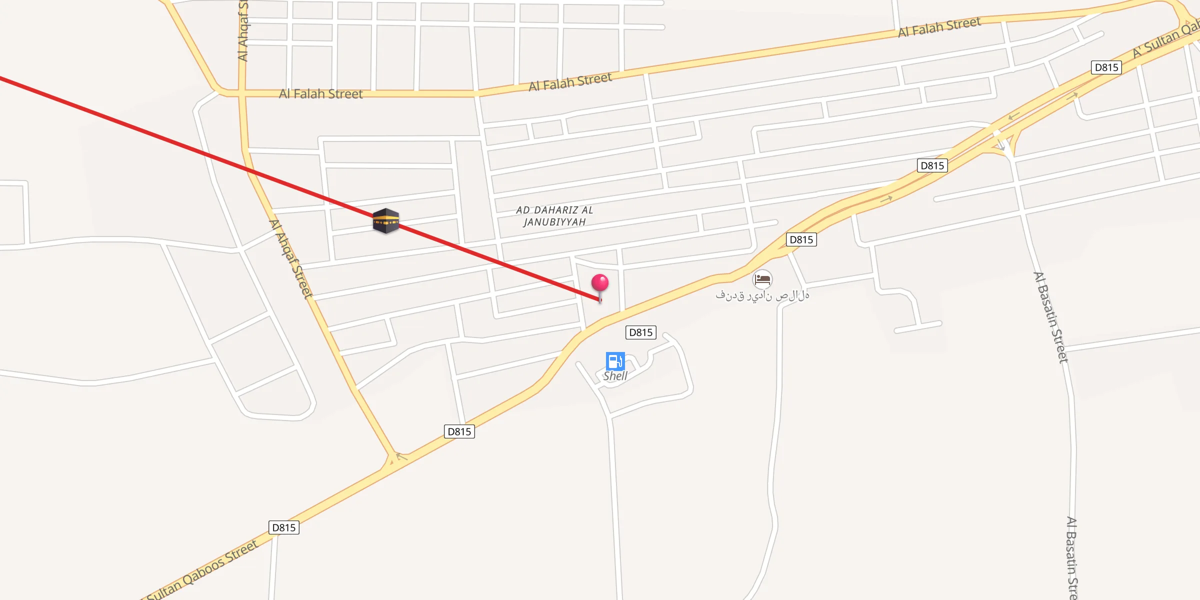Carte de localisation : مسجد الهدد