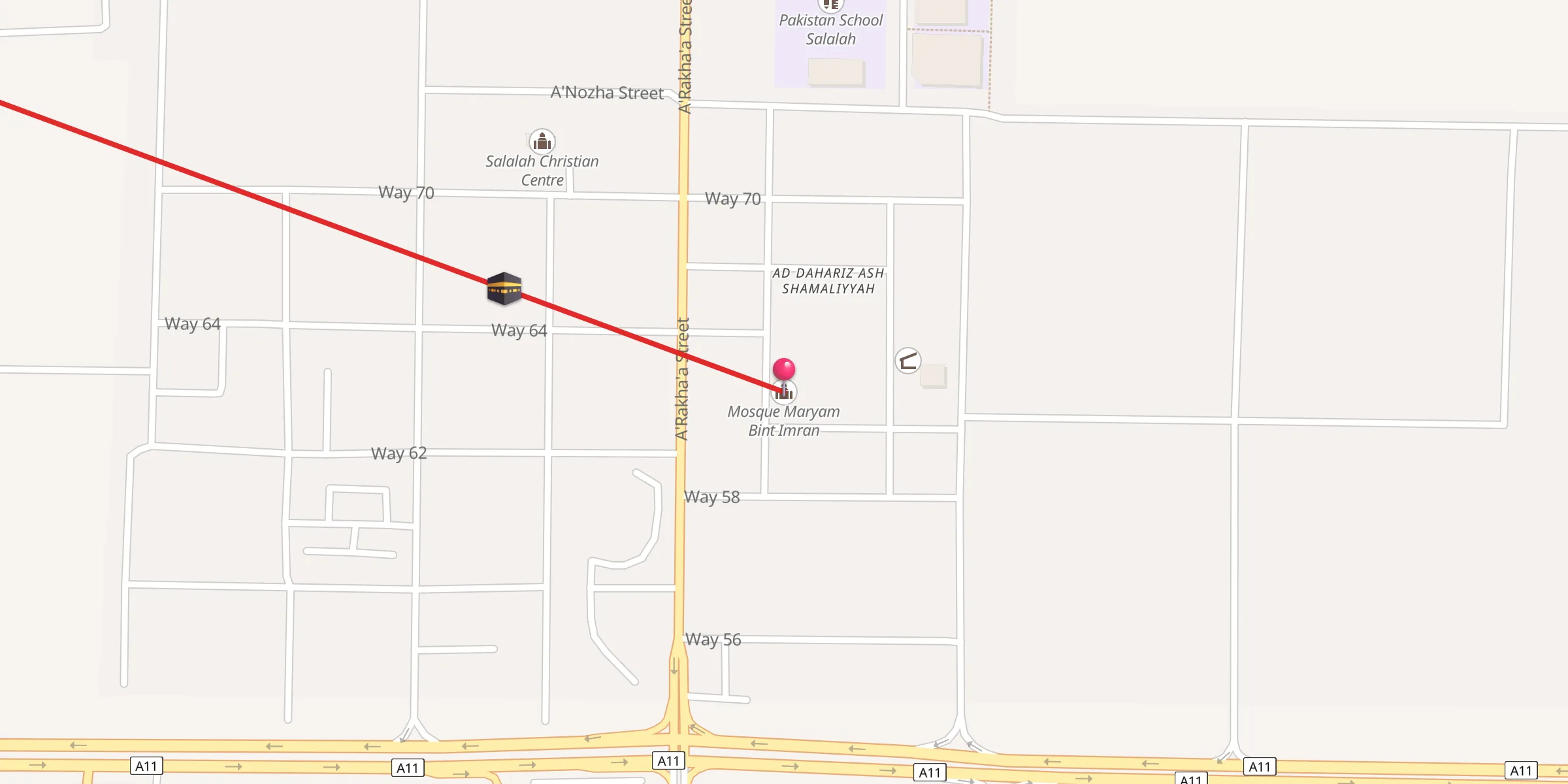 Carte de localisation : Mosque Maryam Bint Imran