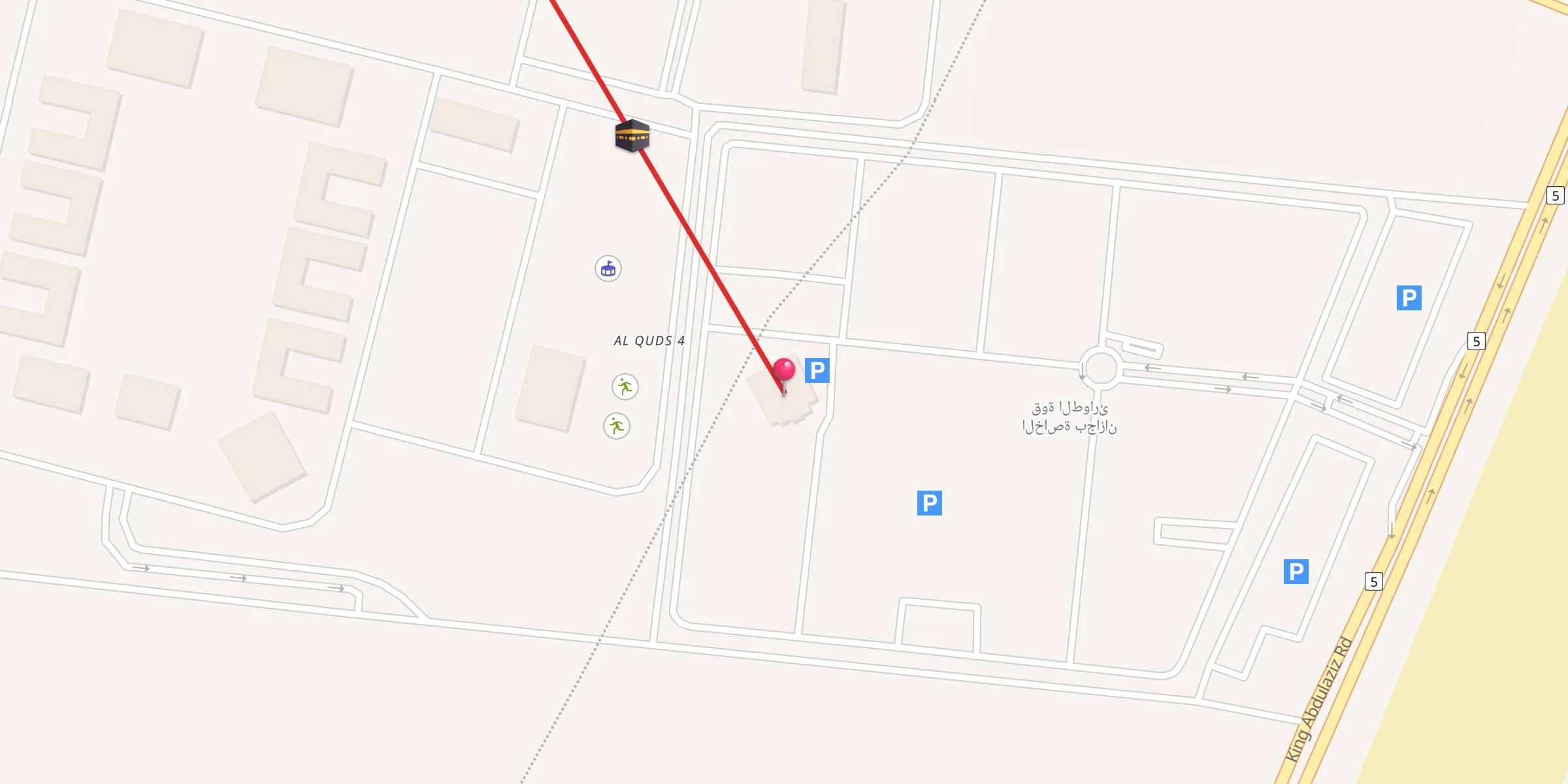 Carte de localisation : جامع قوات الطوارئ الخاصة