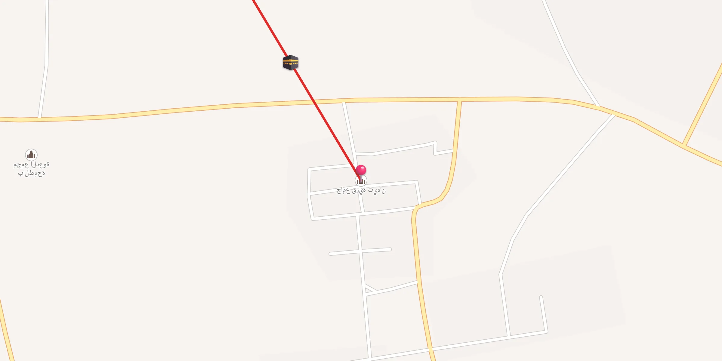 Carte de localisation : جامع قرية تيهان