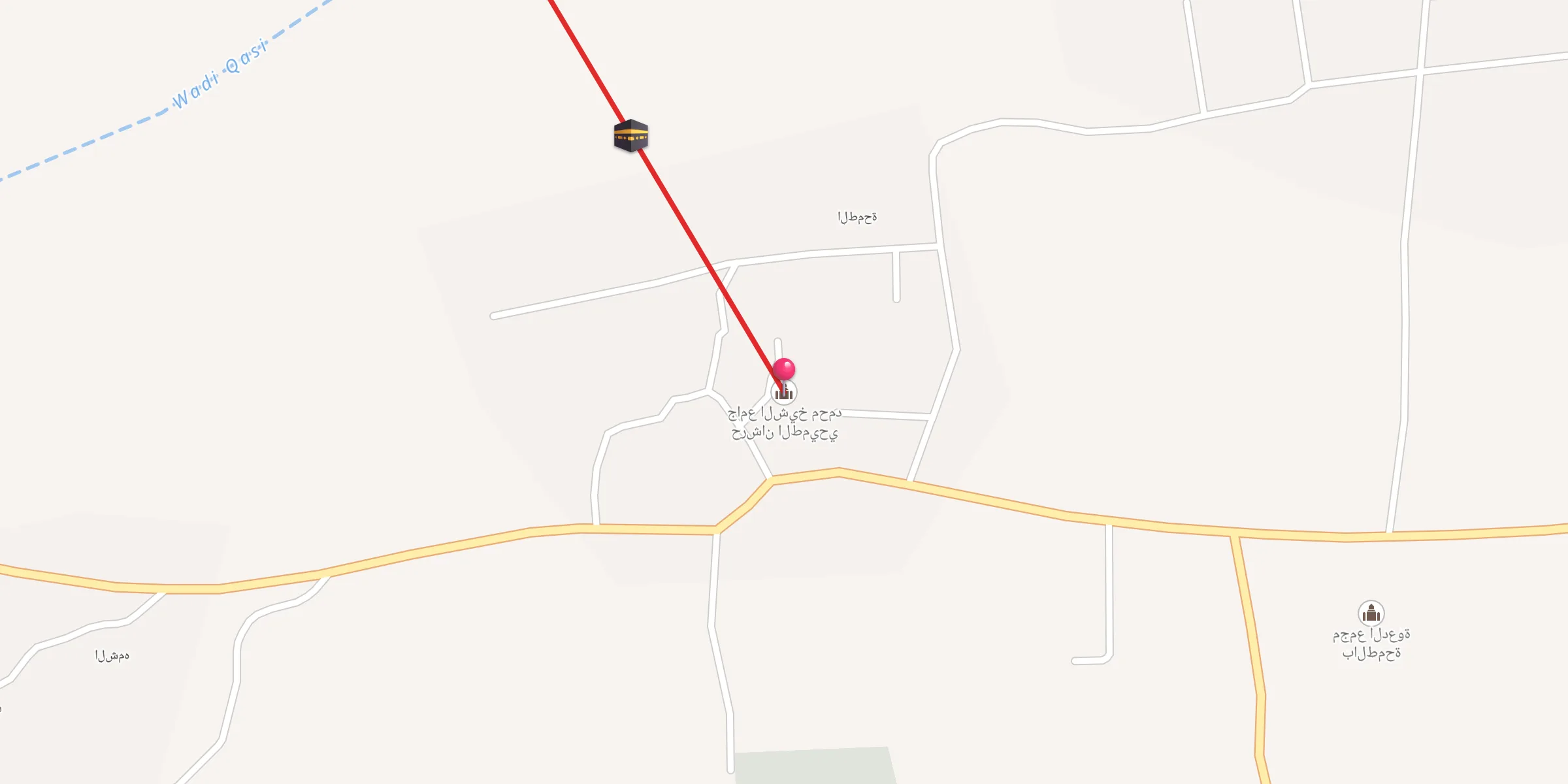 Carte de localisation : جامع الشيخ محمد حرشان الطميحي