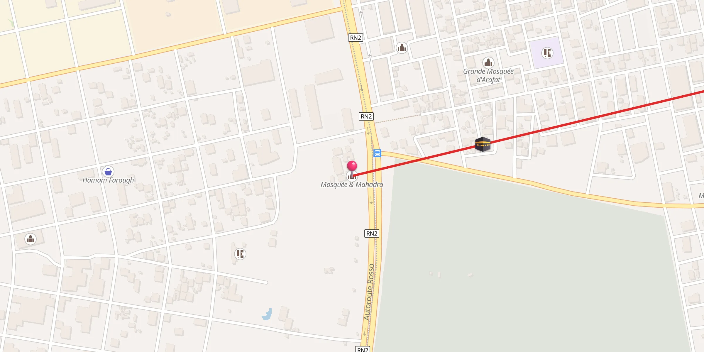 Carte de localisation : Mosquée & Mahadra