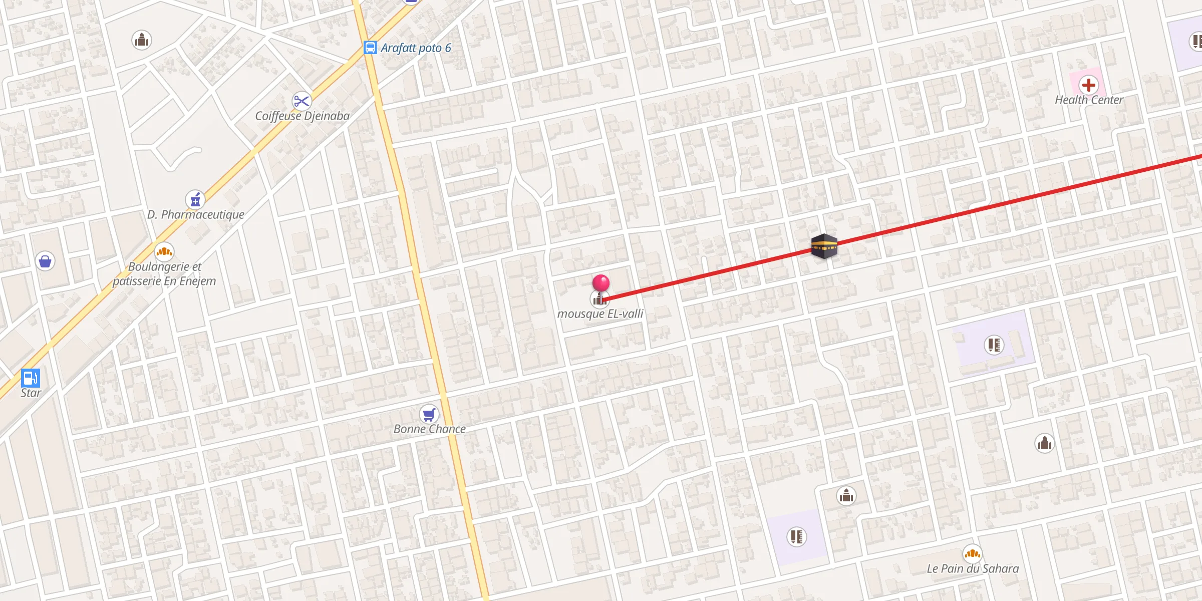 Carte de localisation : Institut Warch معهد ورش
