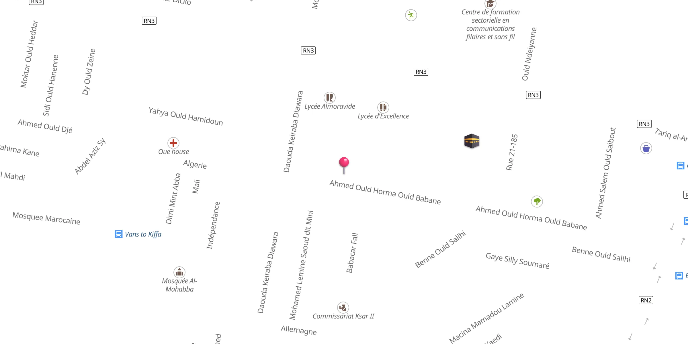 Carte de localisation : Mosquée El Farouk