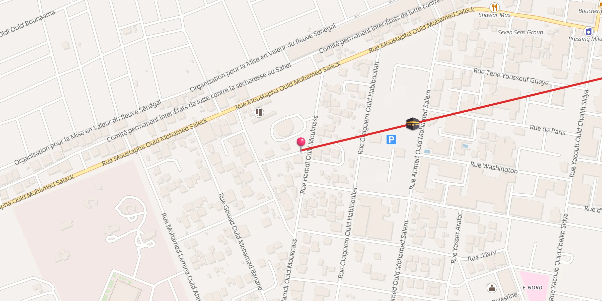 Carte de localisation : Dar Mansour دار منصور