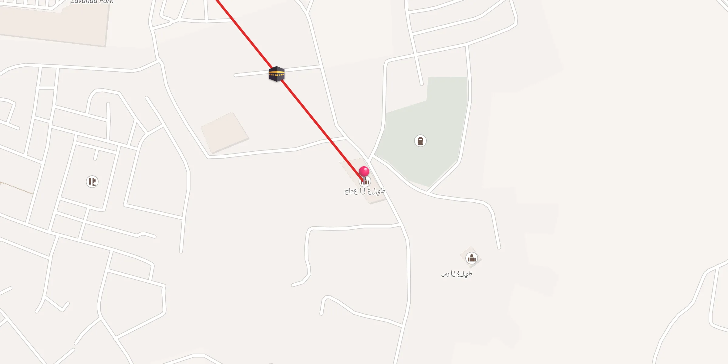 Carte de localisation : جامع ال غليظ