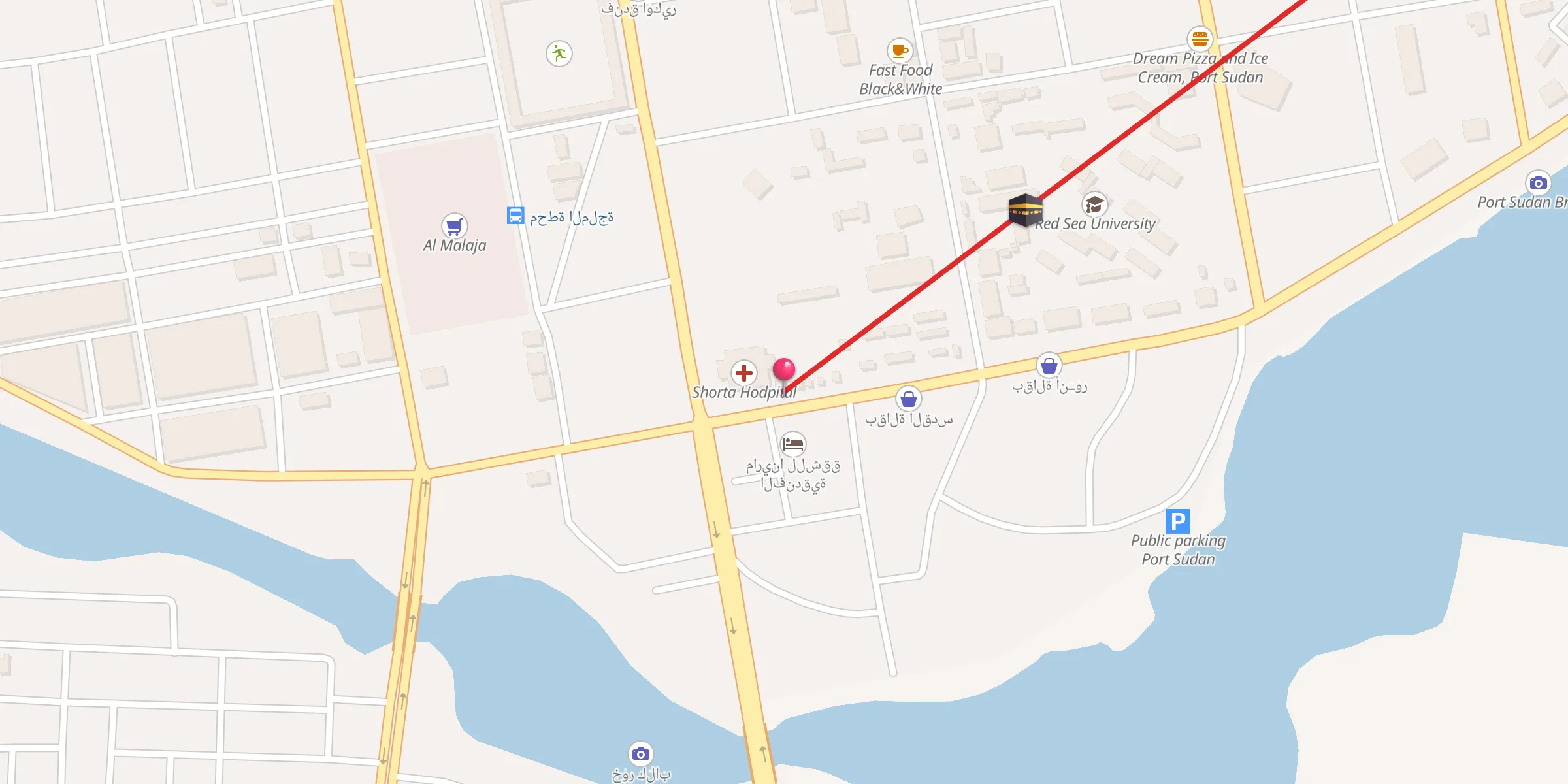 Carte de localisation : مسجد شهداء الأقصى