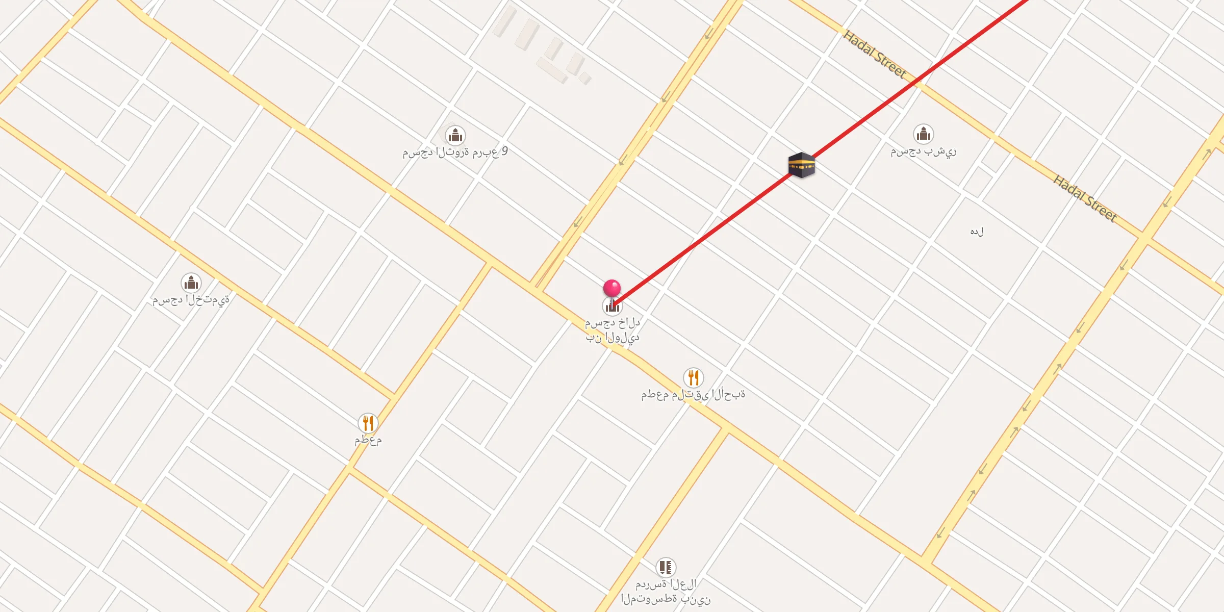 Carte de localisation : مسجد خالد بن الوليد