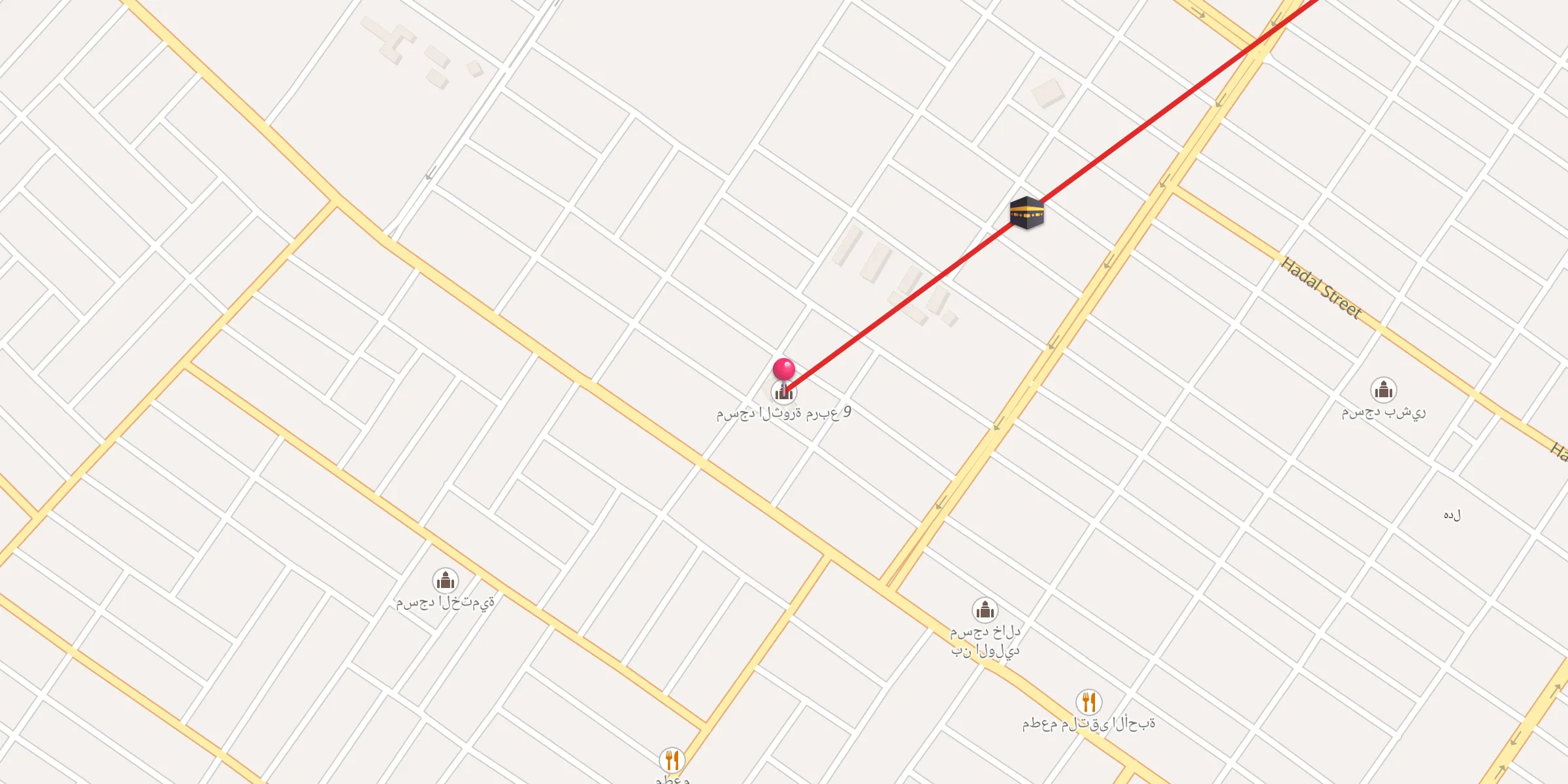 Carte de localisation : مسجد الثورة مربع 9