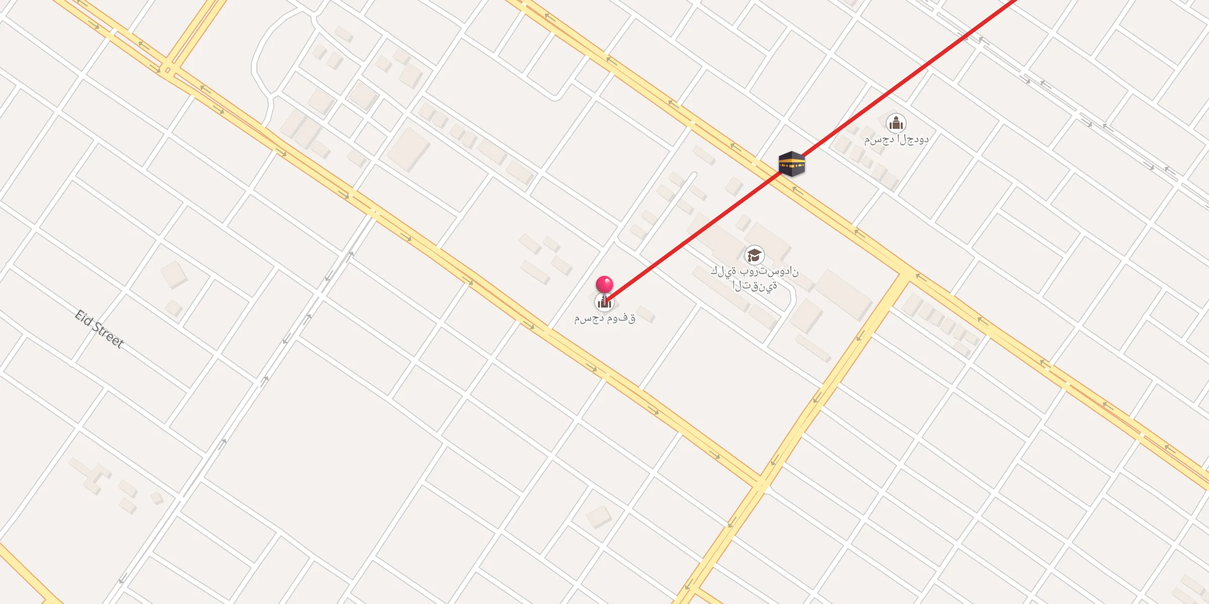 Carte de localisation : مسجد موفق