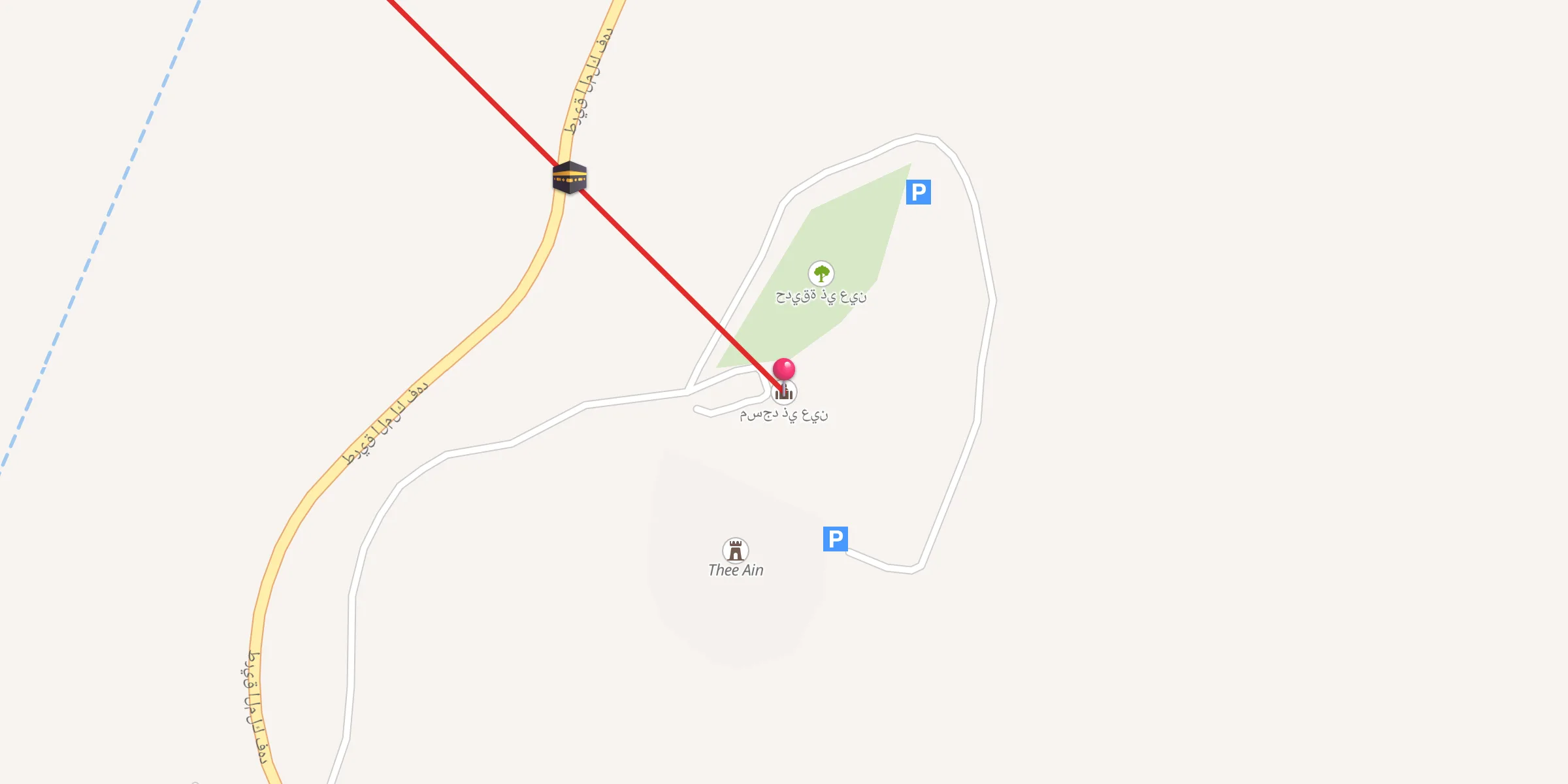 Carte de localisation : مسجد ذي عين