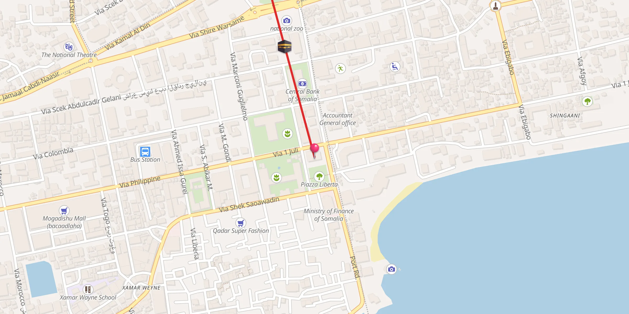 Carte de localisation : Wednesday Mosque Rukun