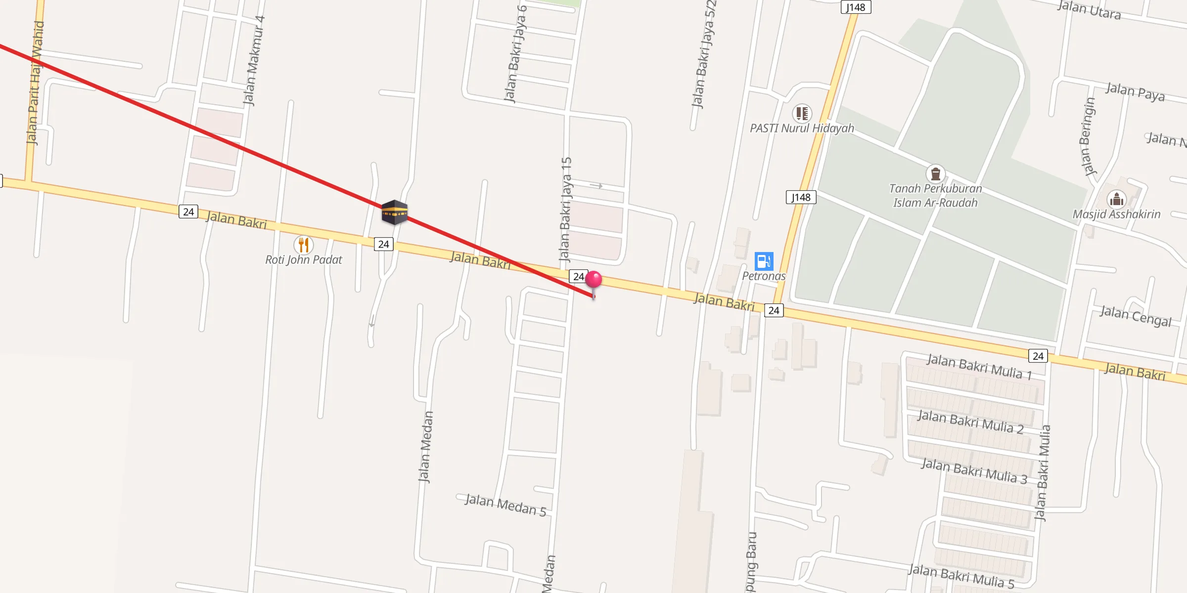 Carte de localisation : Surau Al-Hadi