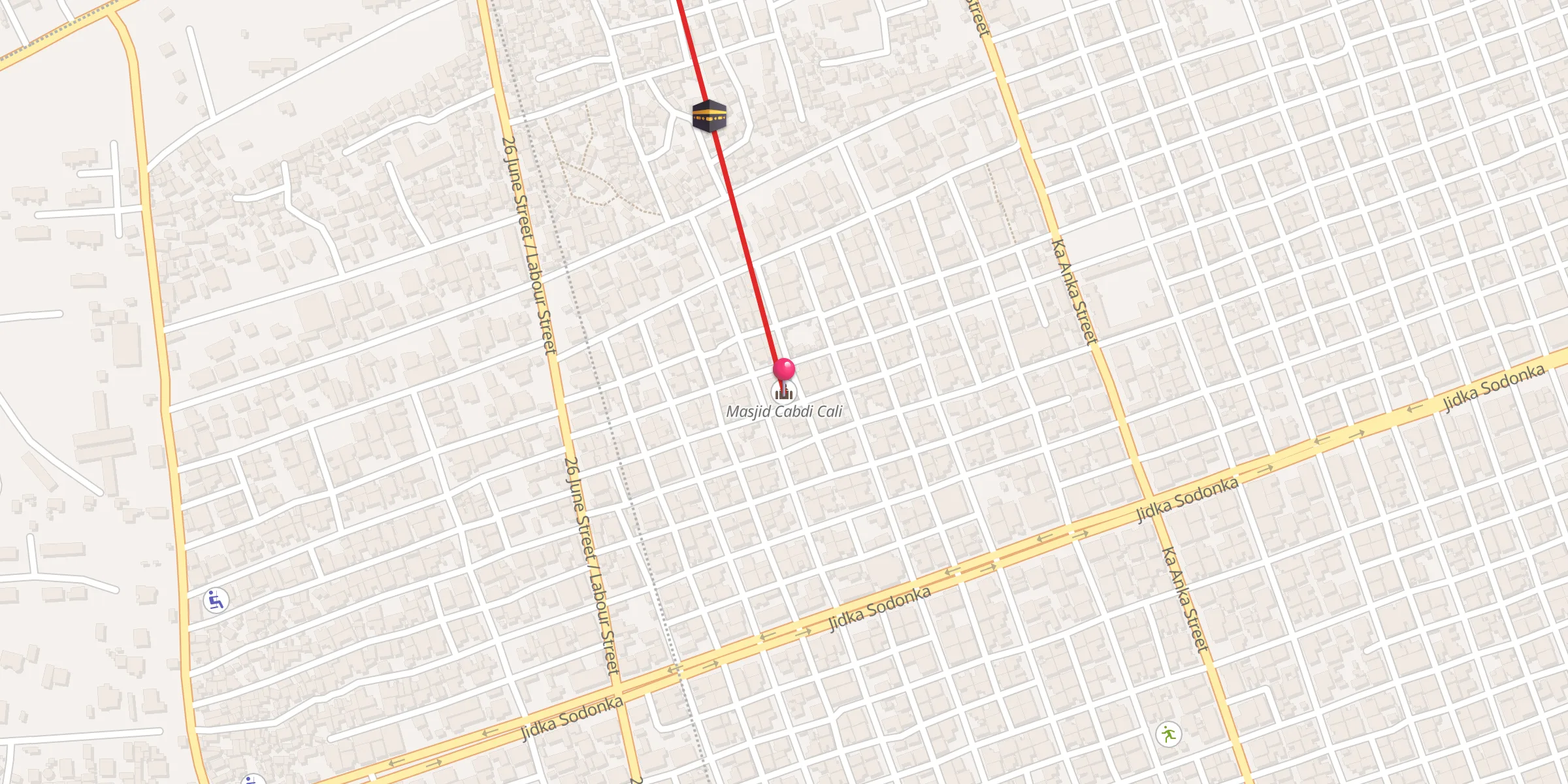 Carte de localisation : Masjid Cabdi Cali