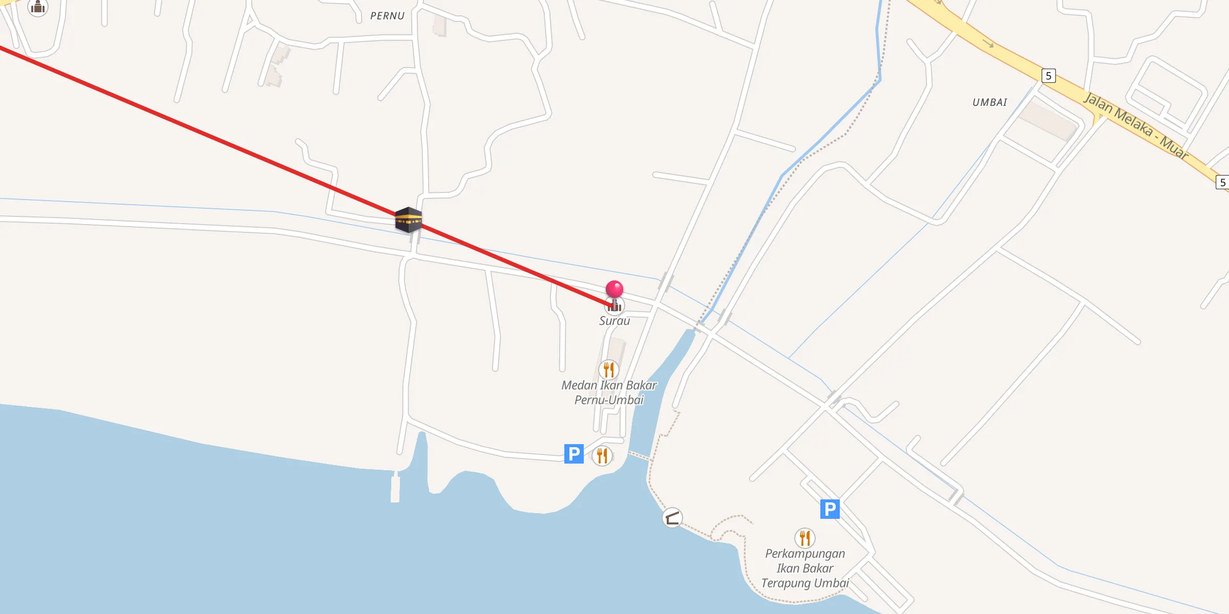 Carte de localisation : Surau