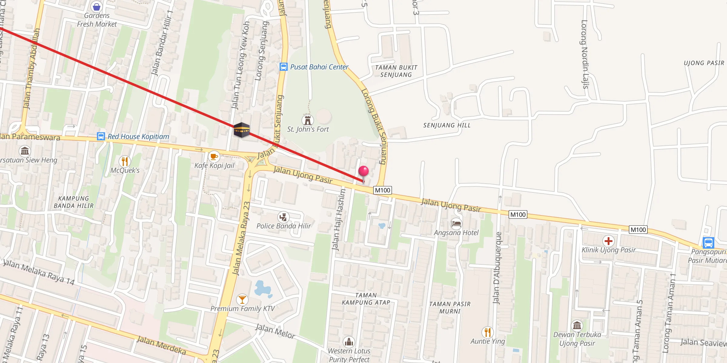 Carte de localisation : Surau Batu