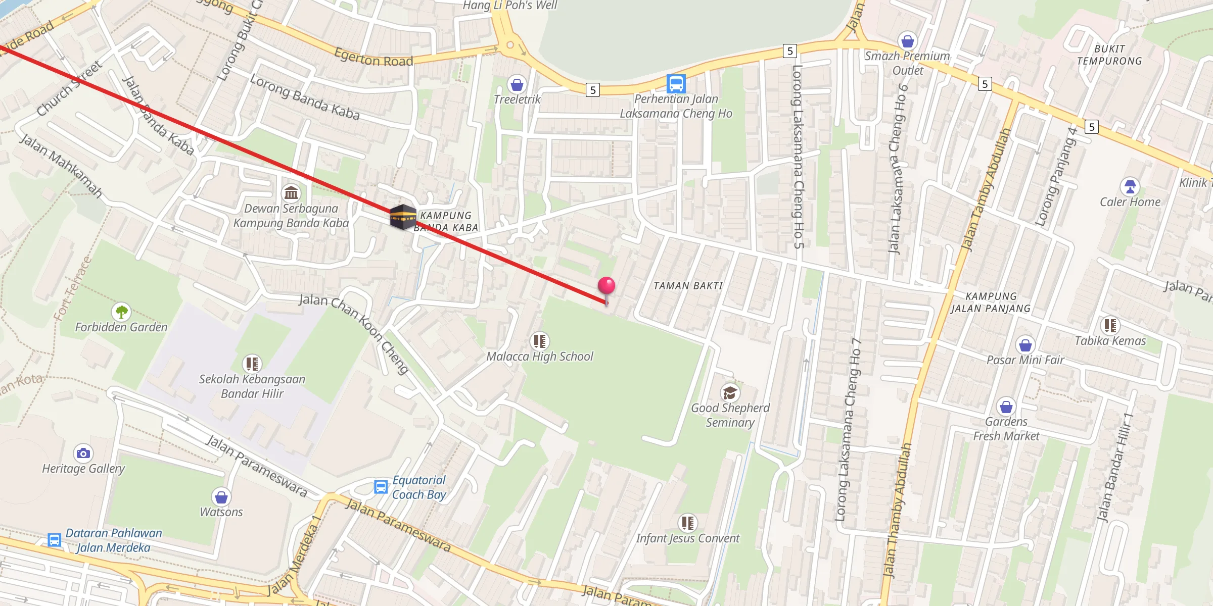 Carte de localisation : Surau An-Najihin