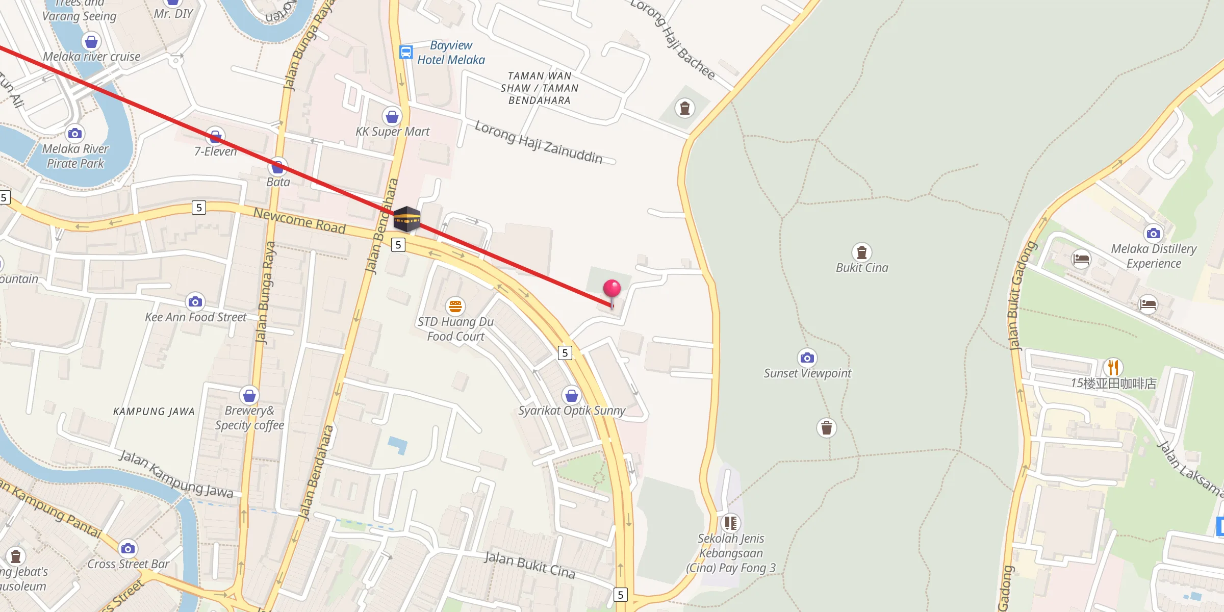 Carte de localisation : Masjid Al-Hamideen