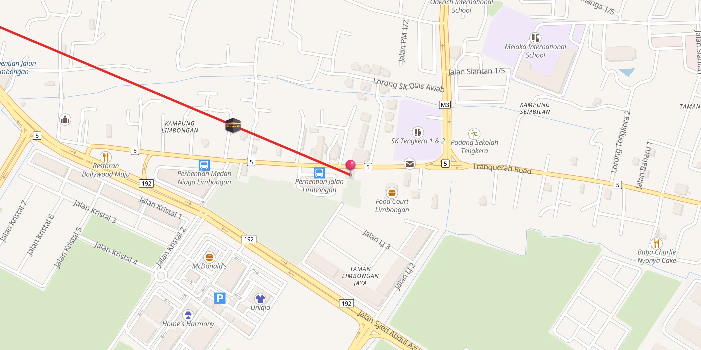Carte de localisation : Surau Nurhidayah