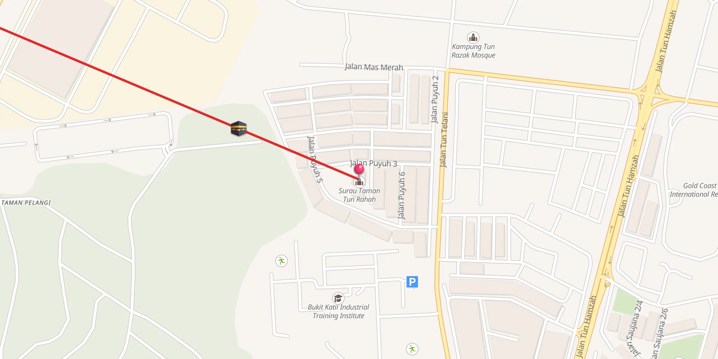 Carte de localisation : Surau Taman Tun Rahah