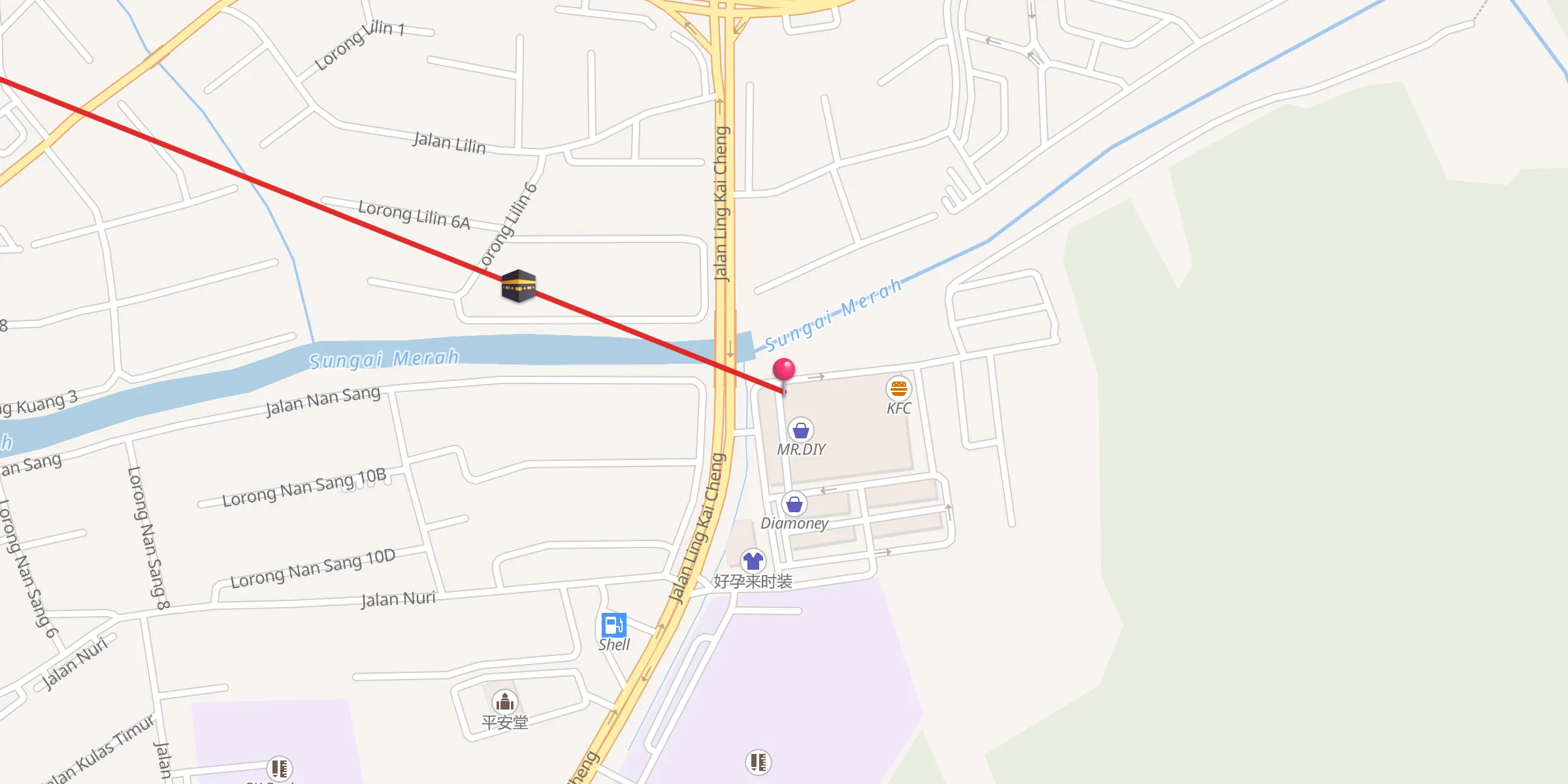 Carte de localisation : Surau Swan Square