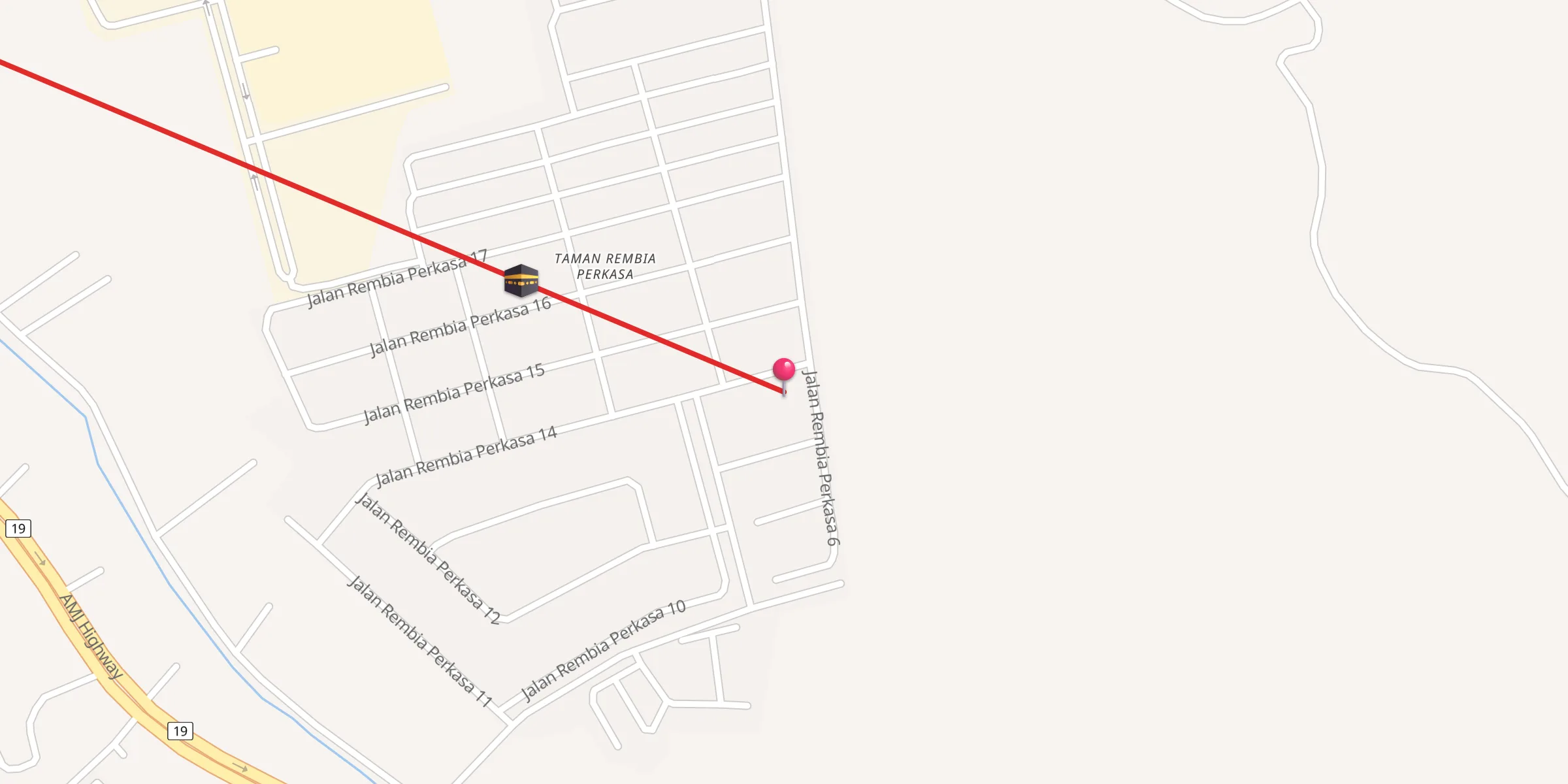 Carte de localisation : Surau At-Thoiyyibah