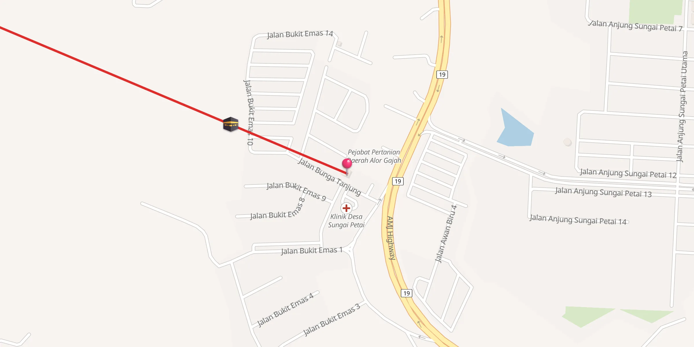 Carte de localisation : Surau An-Nur