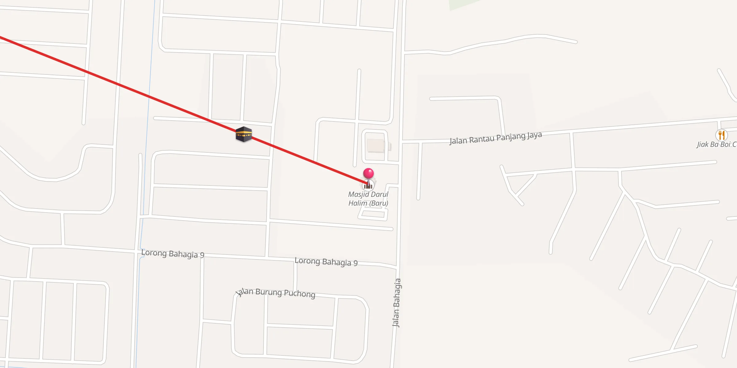 Carte de localisation : Masjid Darul Halim (Baru)