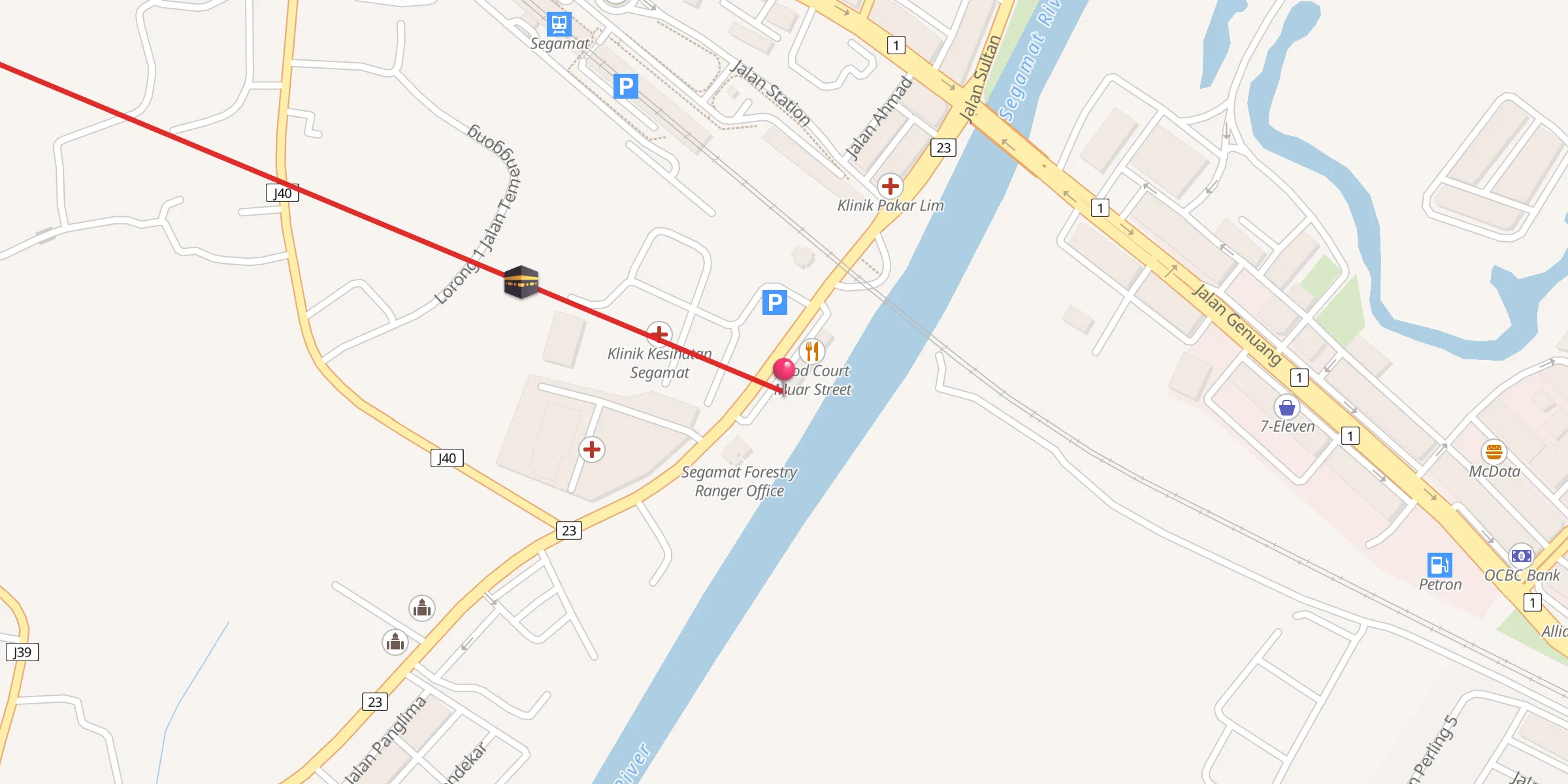 Carte de localisation : Surau