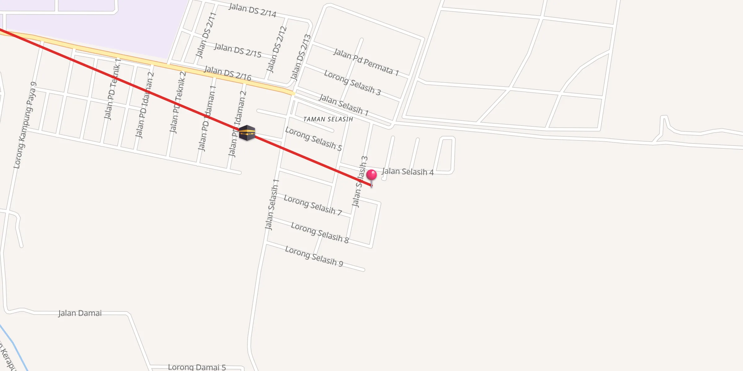 Carte de localisation : Surau Taman Selasih