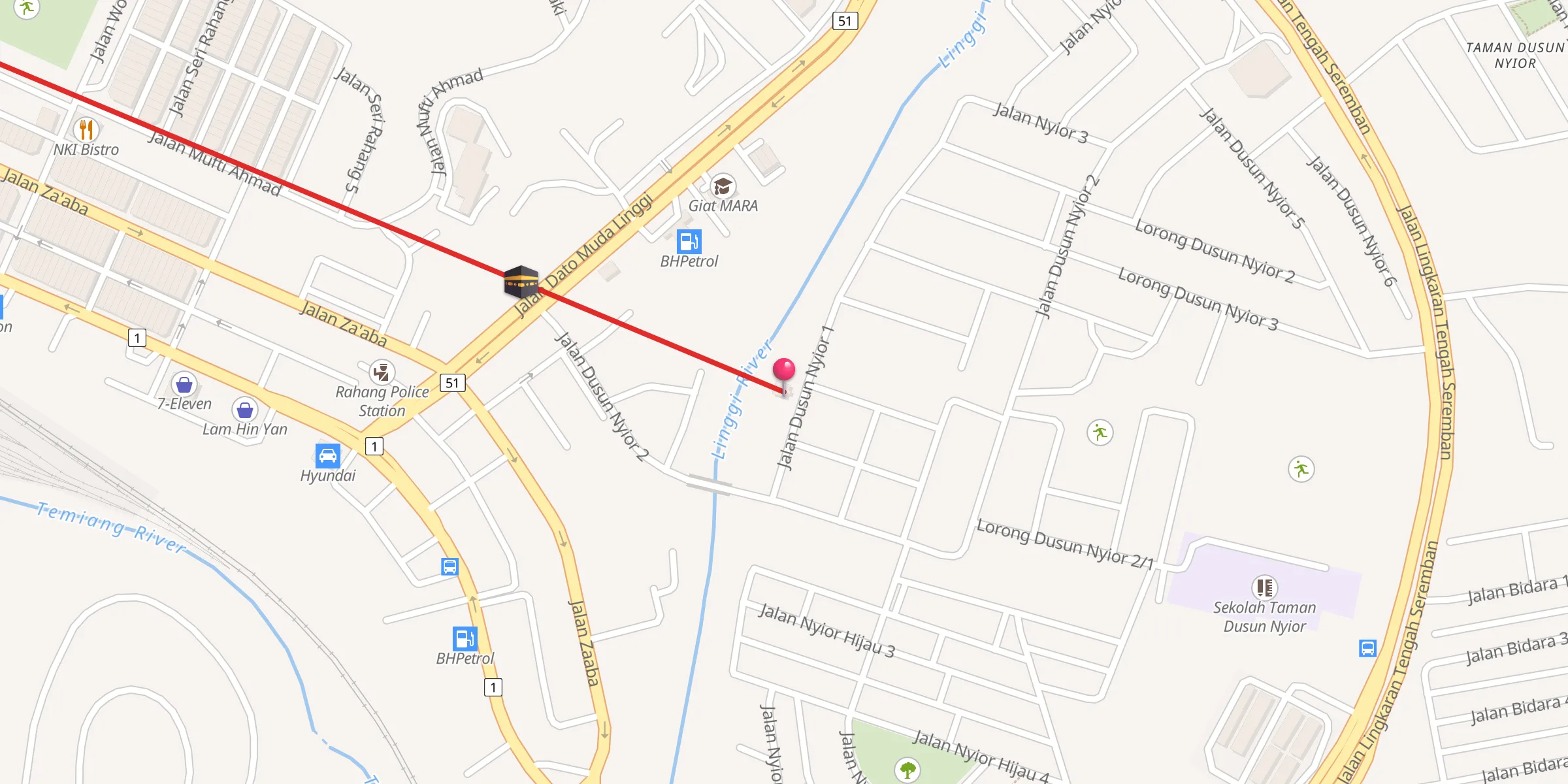 Carte de localisation : Surau