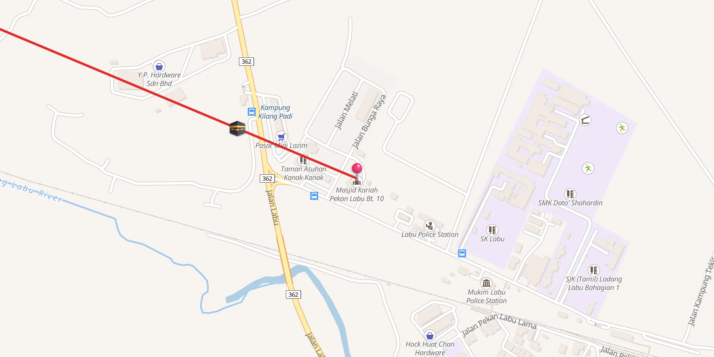 Carte de localisation : Masjid Kariah Pekan Labu Bt. 10