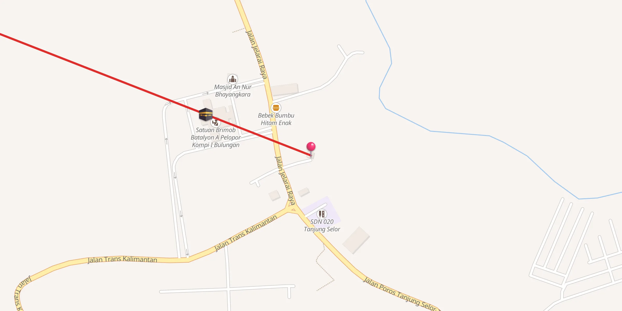 Carte de localisation : Mushollah Al Hijrah