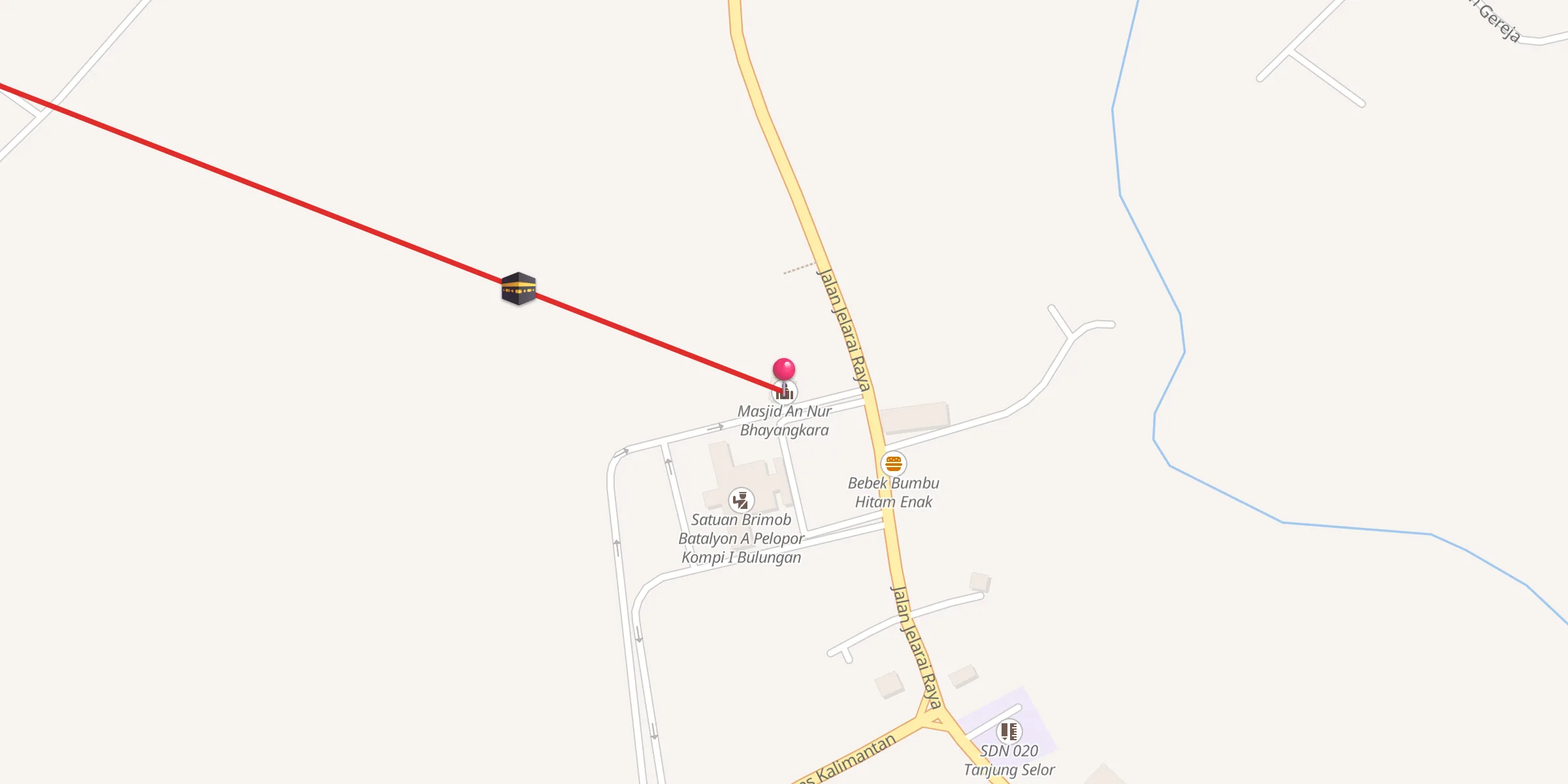 Carte de localisation : Masjid An Nur Bhayangkara