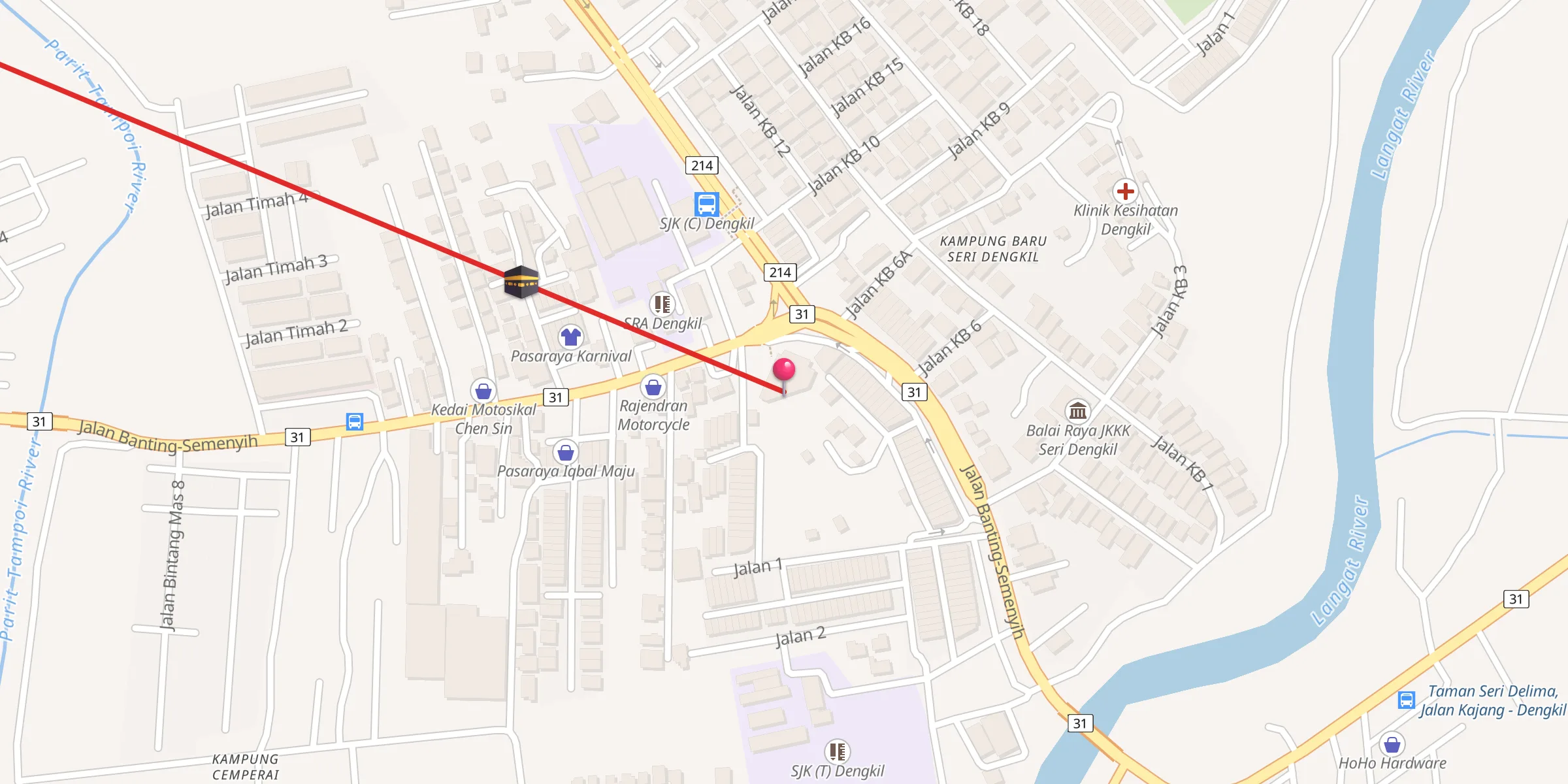 Carte de localisation : Masjid Jameatus Solehah