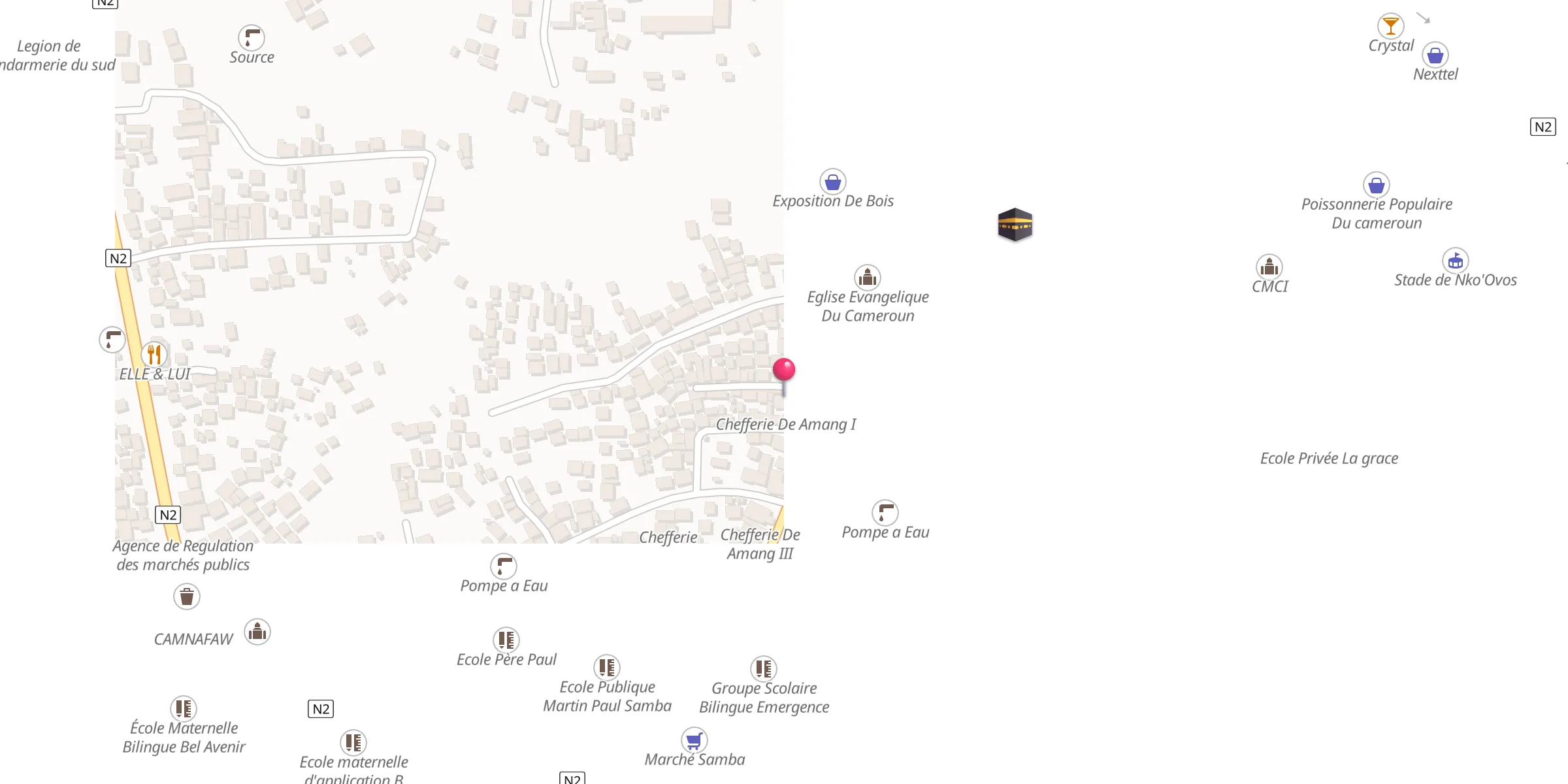 Carte de localisation : Mosquée