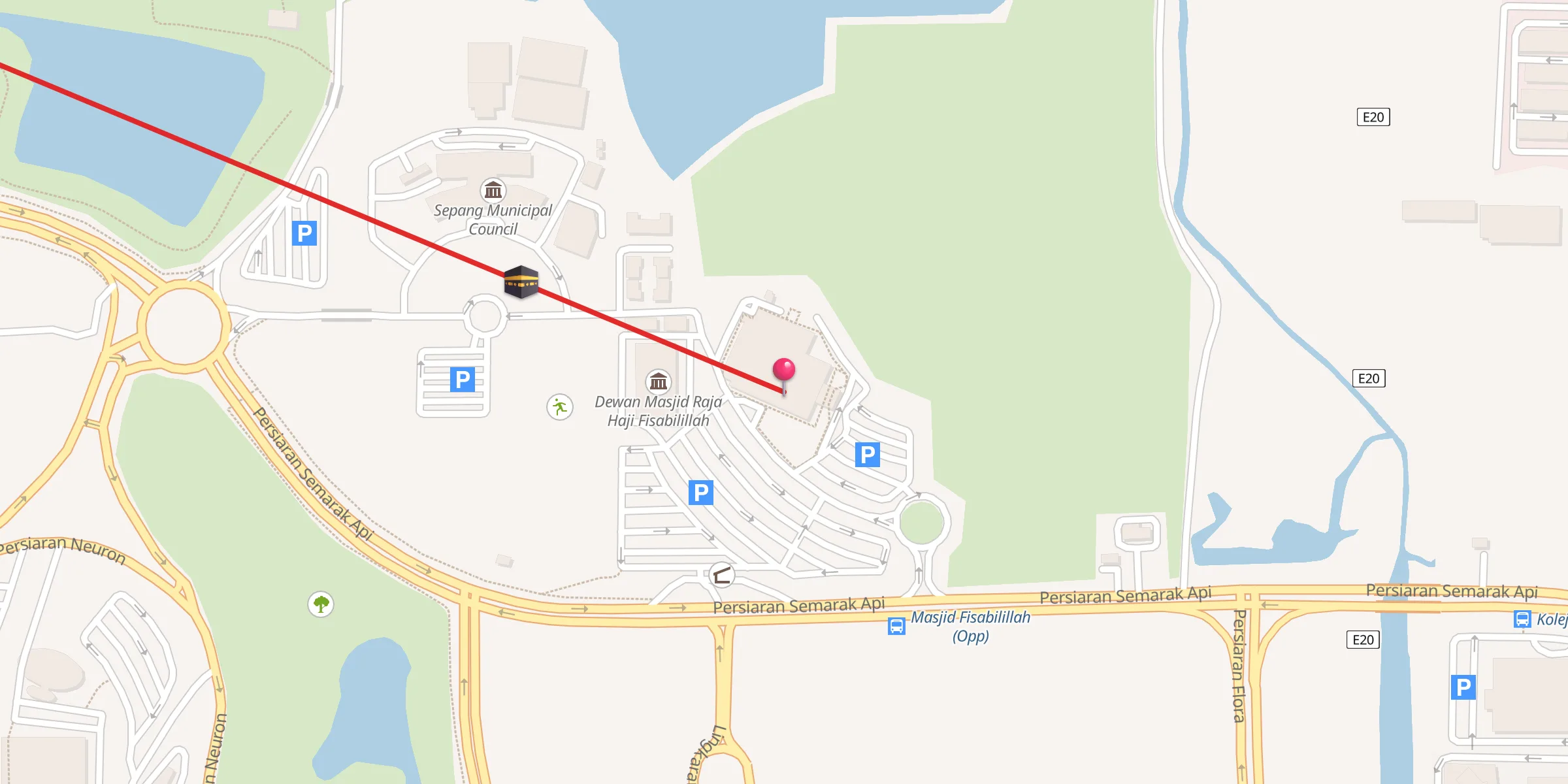 Carte de localisation : Masjid Raja Haji Fi Sabilillah
