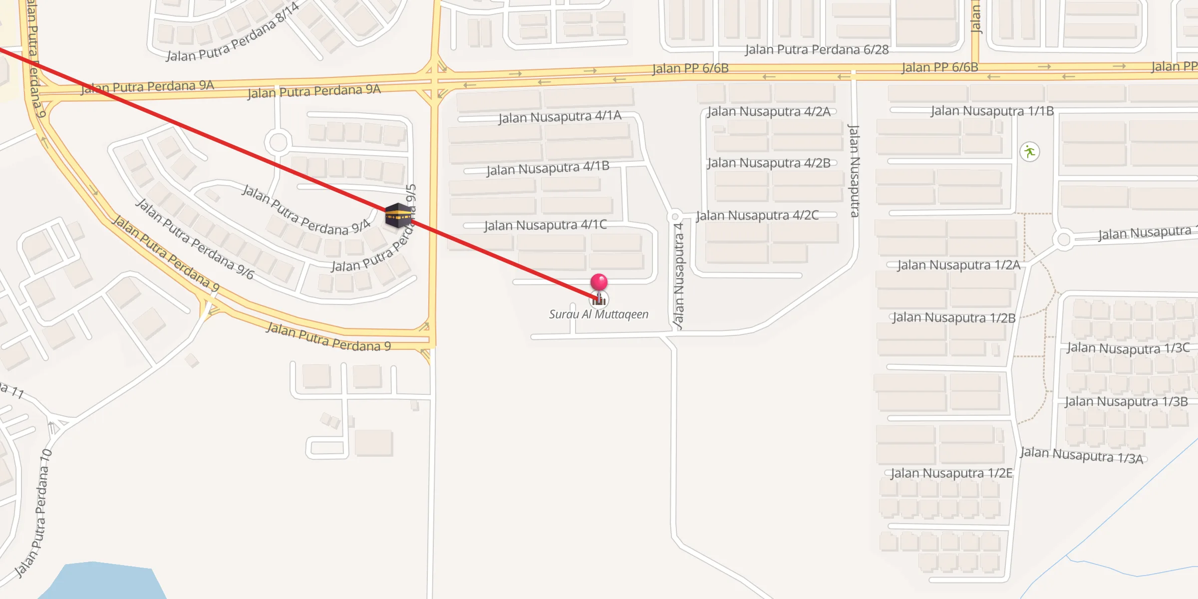 Carte de localisation : Surau Al Muttaqeen