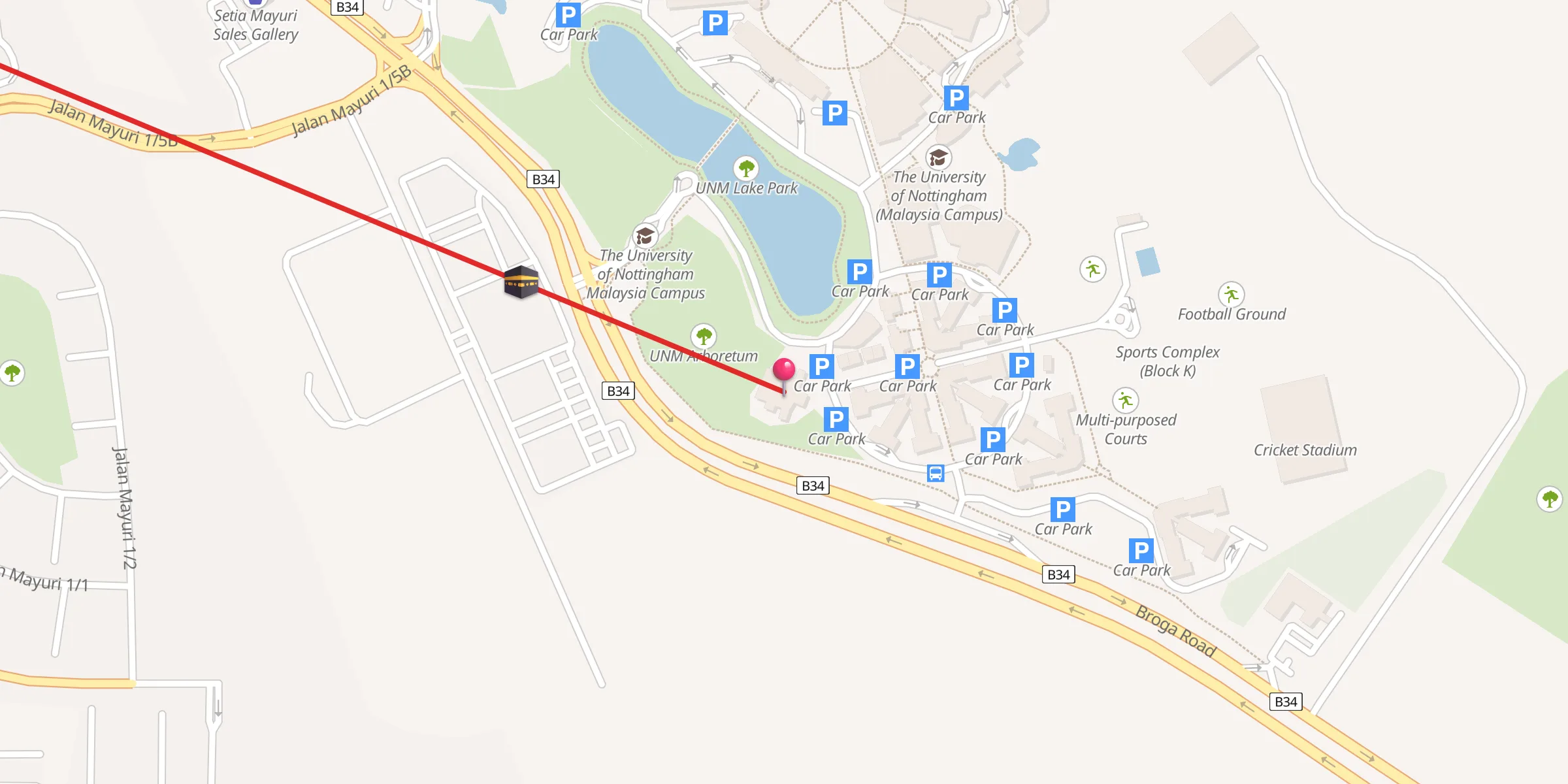 Carte de localisation : Islamic Centre