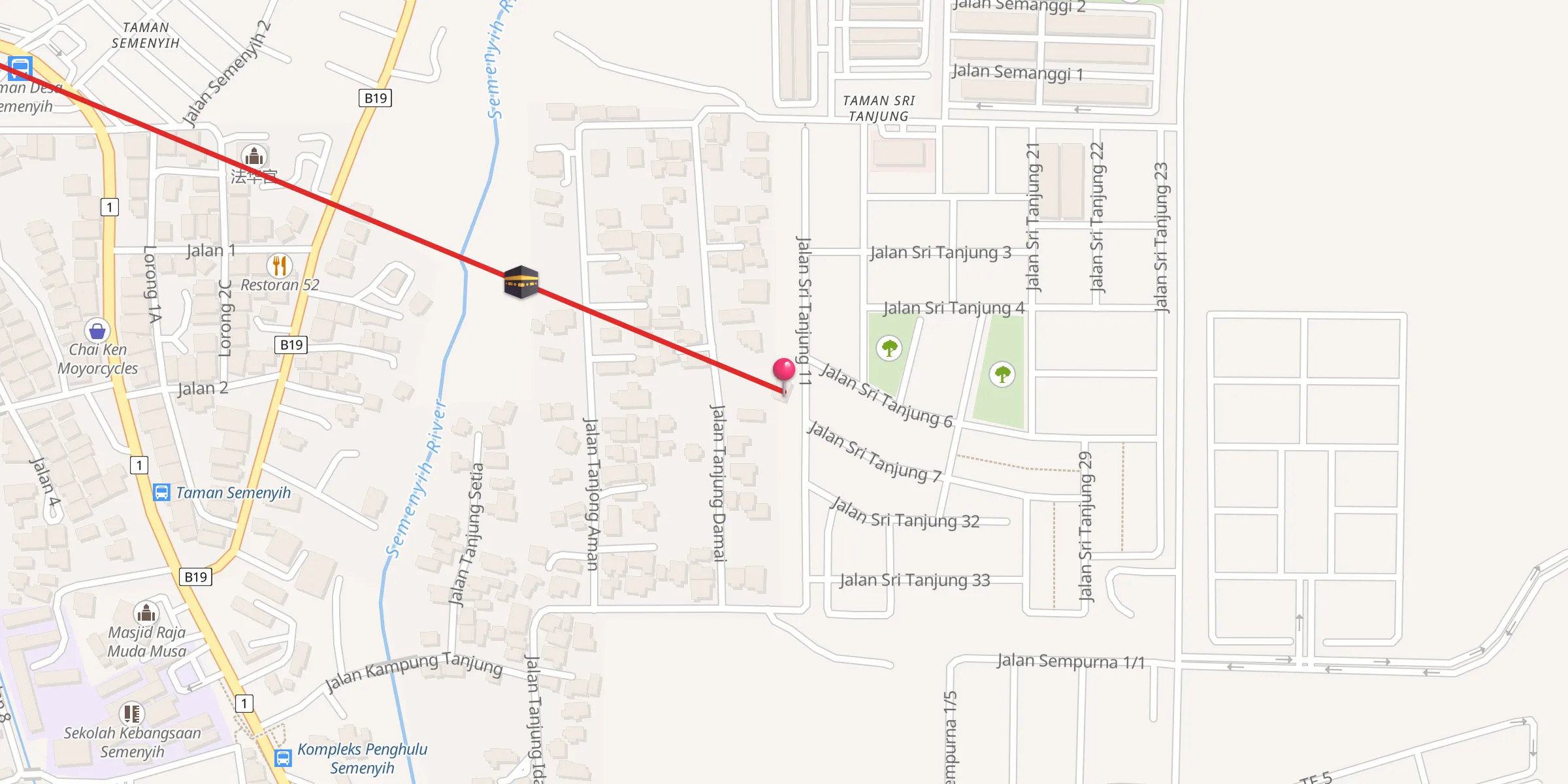 Carte de localisation : Surau