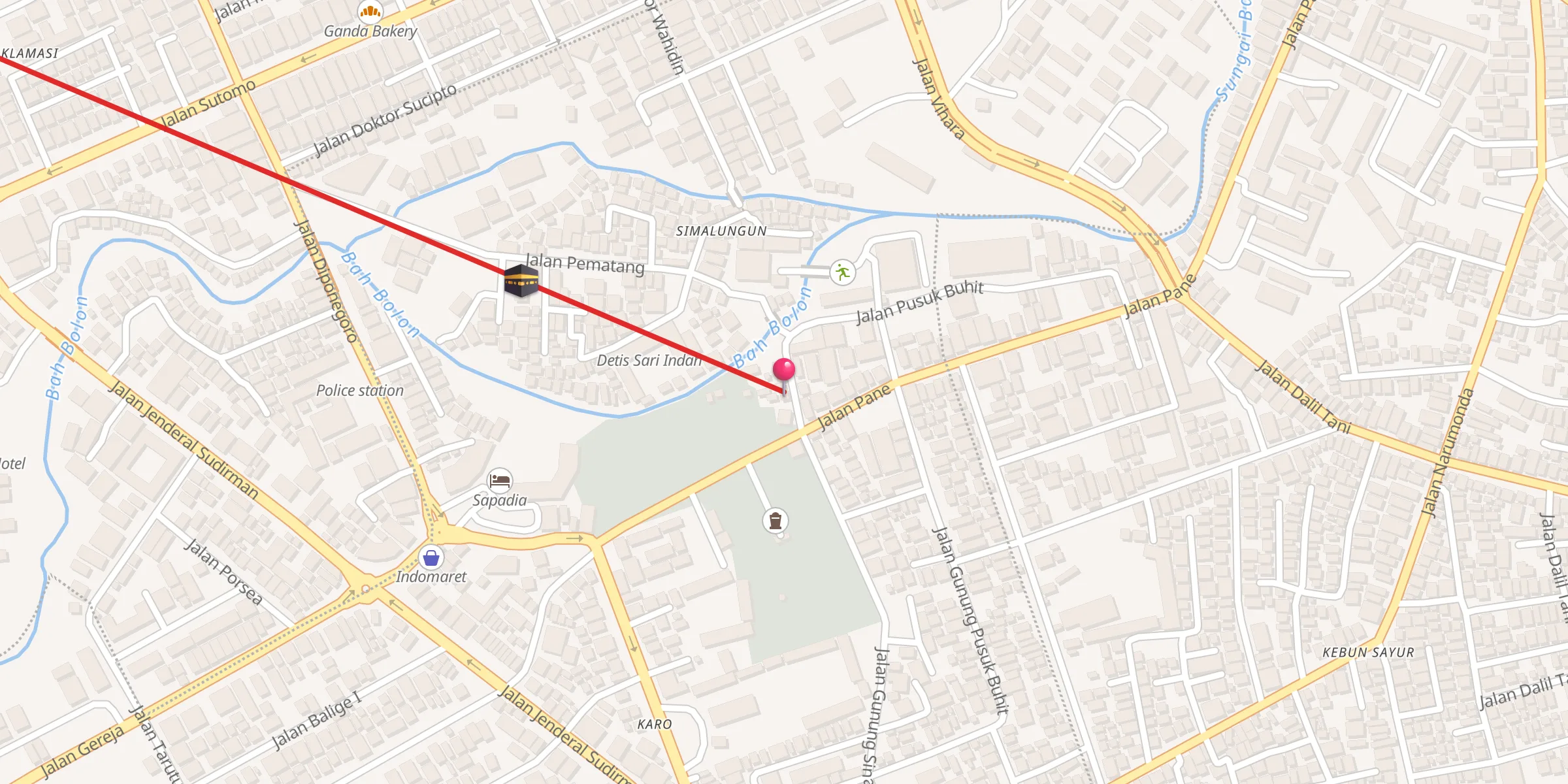 Carte de localisation : Mesjid Alfalah mosque