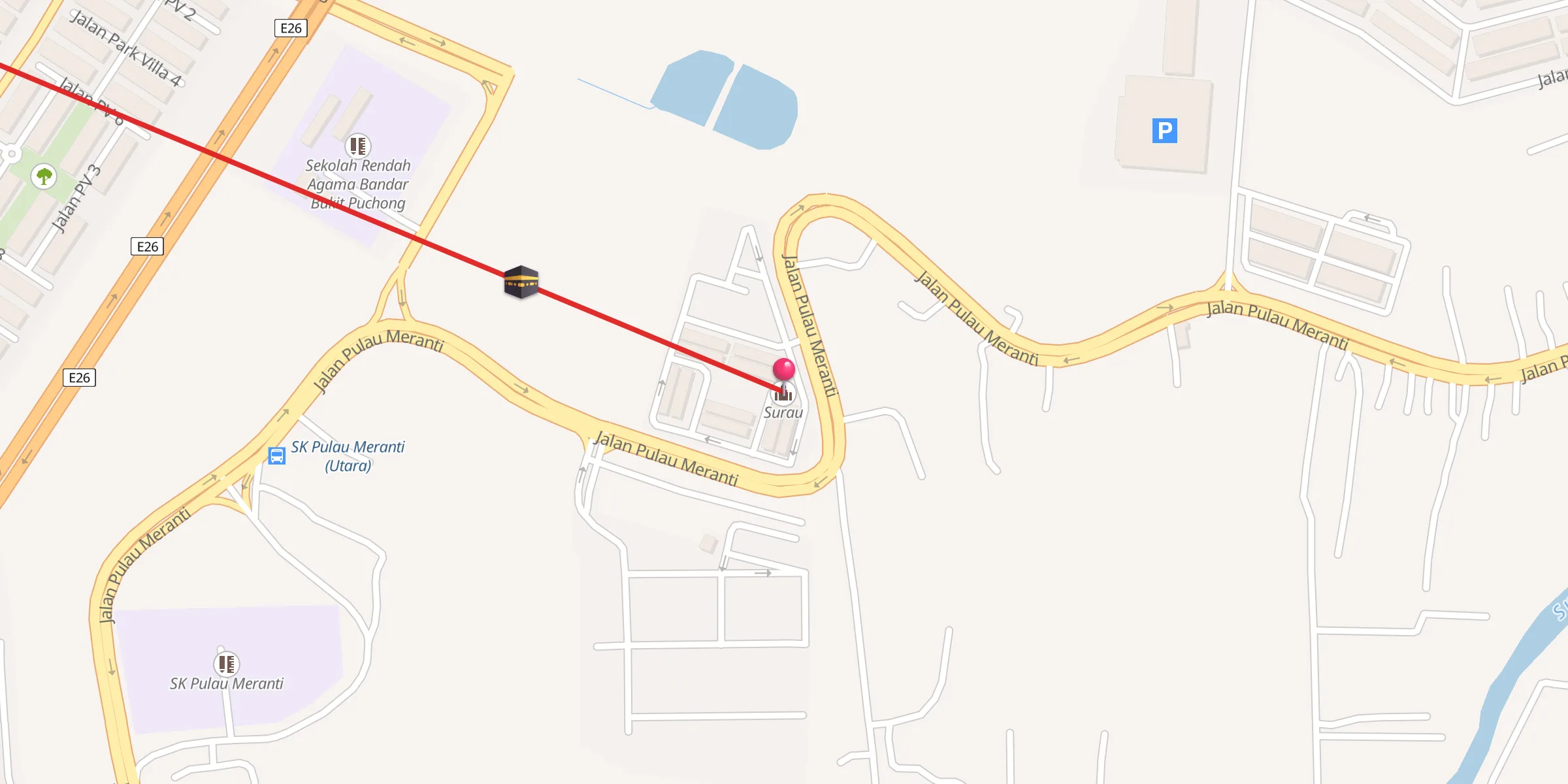 Carte de localisation : Surau