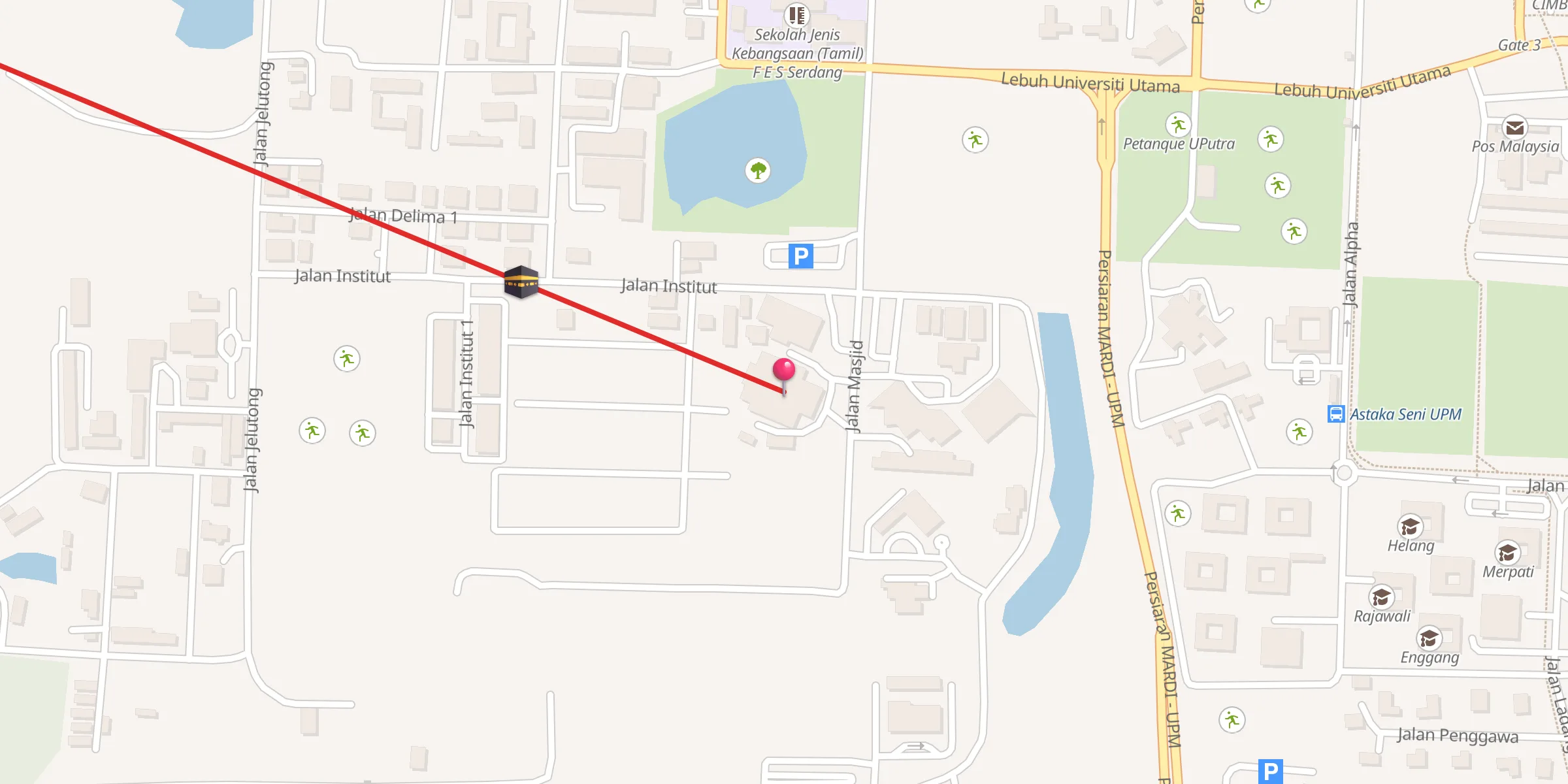 Carte de localisation : Masjid Kompleks Pertanian Serdang